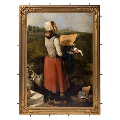 WILLIAM HEAZLE (1845-1872) Irish "The Spoils of Waterloo".