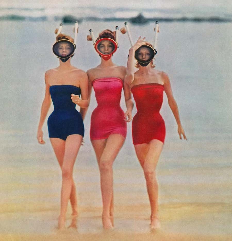 Snorkelers, Caribe Beach, Puerto Rico