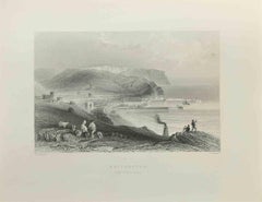 Gravure de Withehaven par W.H. Bartlett - 1845