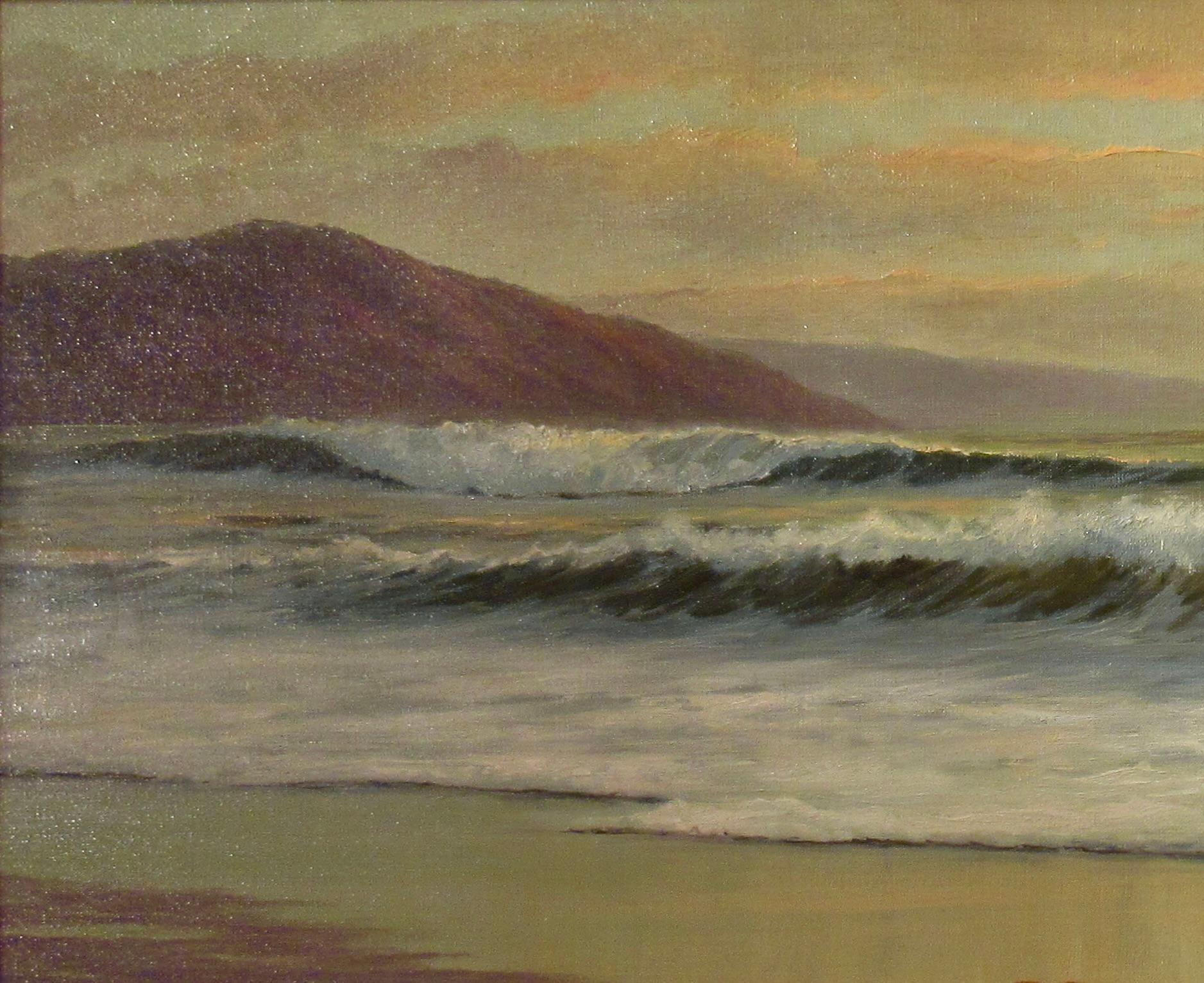 Paisaje marino, Costa de California II - Painting impresionista estadounidense de William Henry Blackman