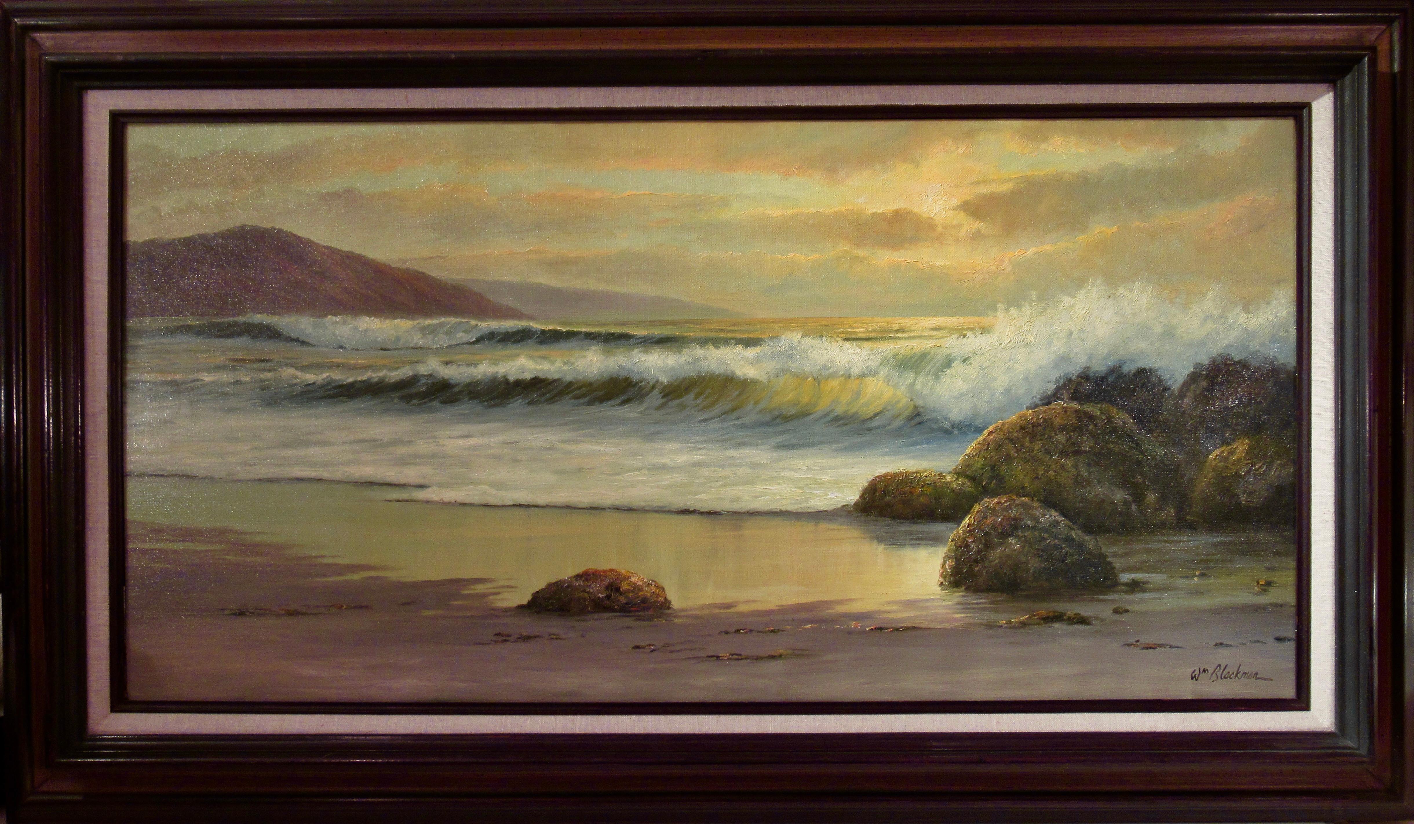 William Henry Blackman Figurative Painting - Seascape, California Coast II