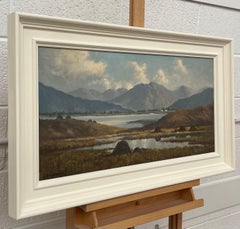 Oil Painting of Mountain Lake Scene in Connemara Ireland by Modern Irish Artist
