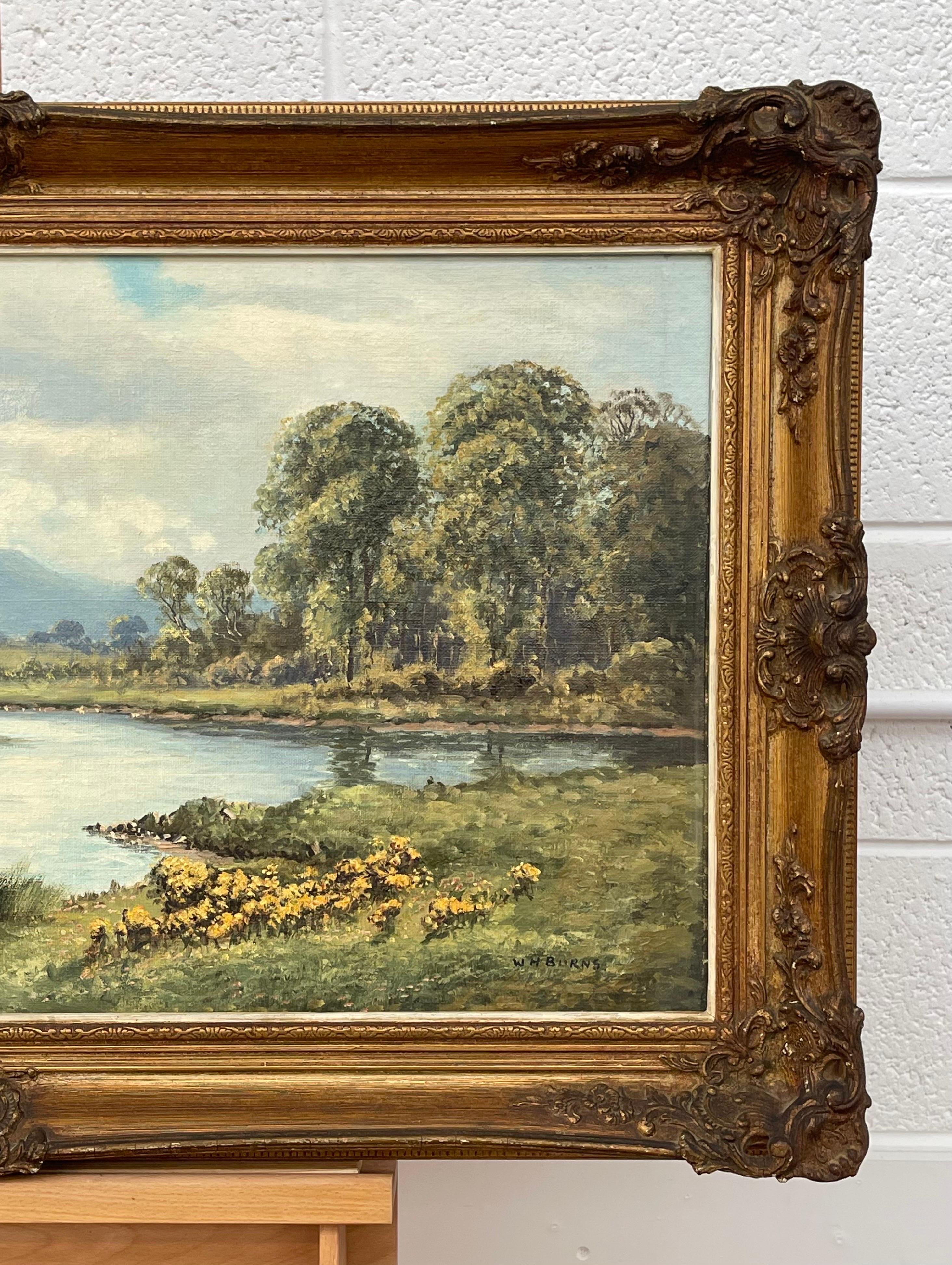 Original Oil Painting of Mountain River Scene in Ireland by Modern Irish Artist 1