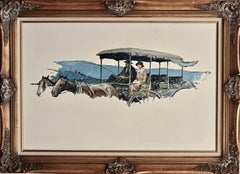 “She rode up in the stage from Union” Story illustration for the Post