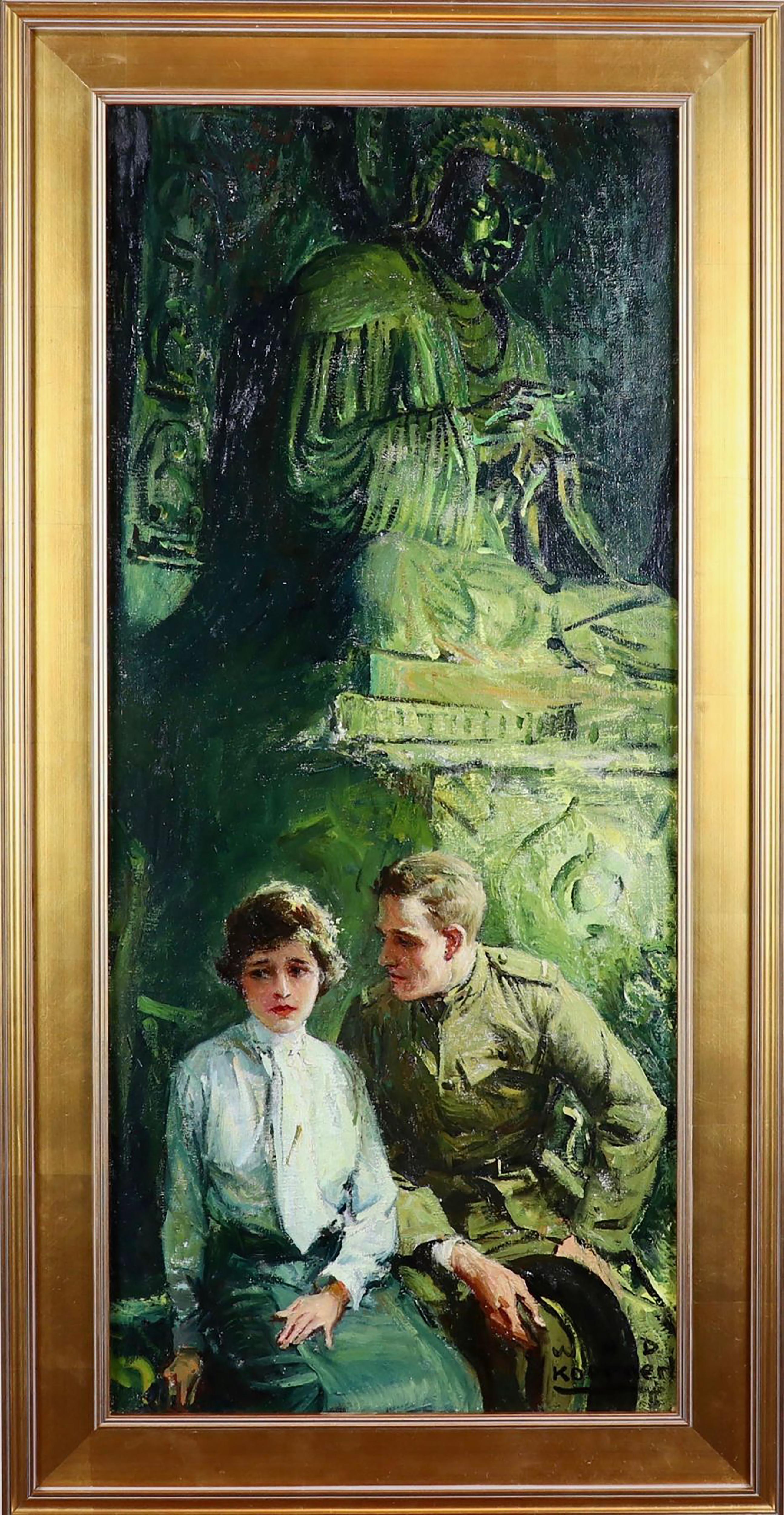 « The Number One Boy », illustration d'un roman d'après une soirée du samedi, mai 1922 - Painting de William Henry Dethlef Koerner