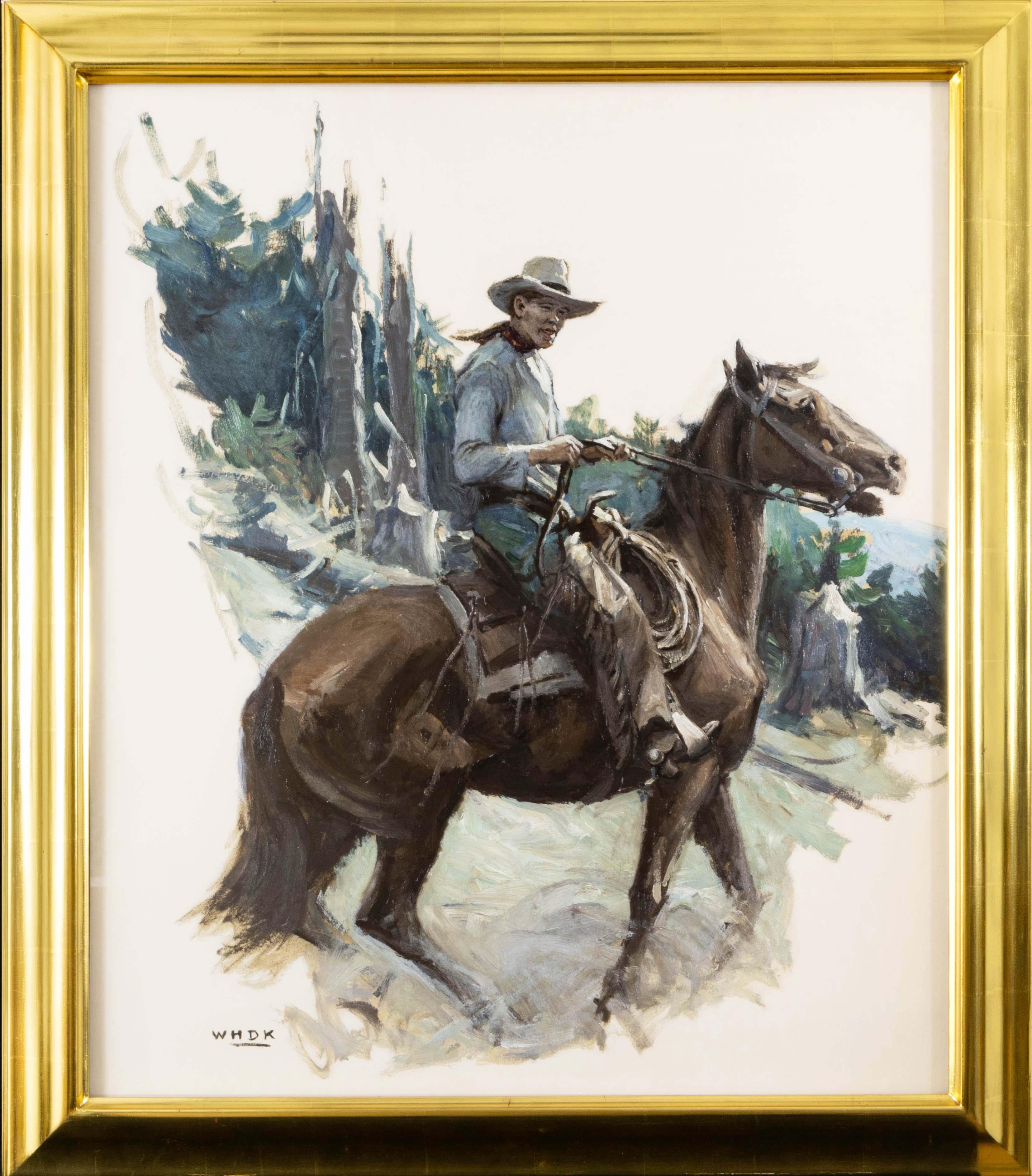 Heading Up Trail - Painting by William Henry Dethlef Koerner