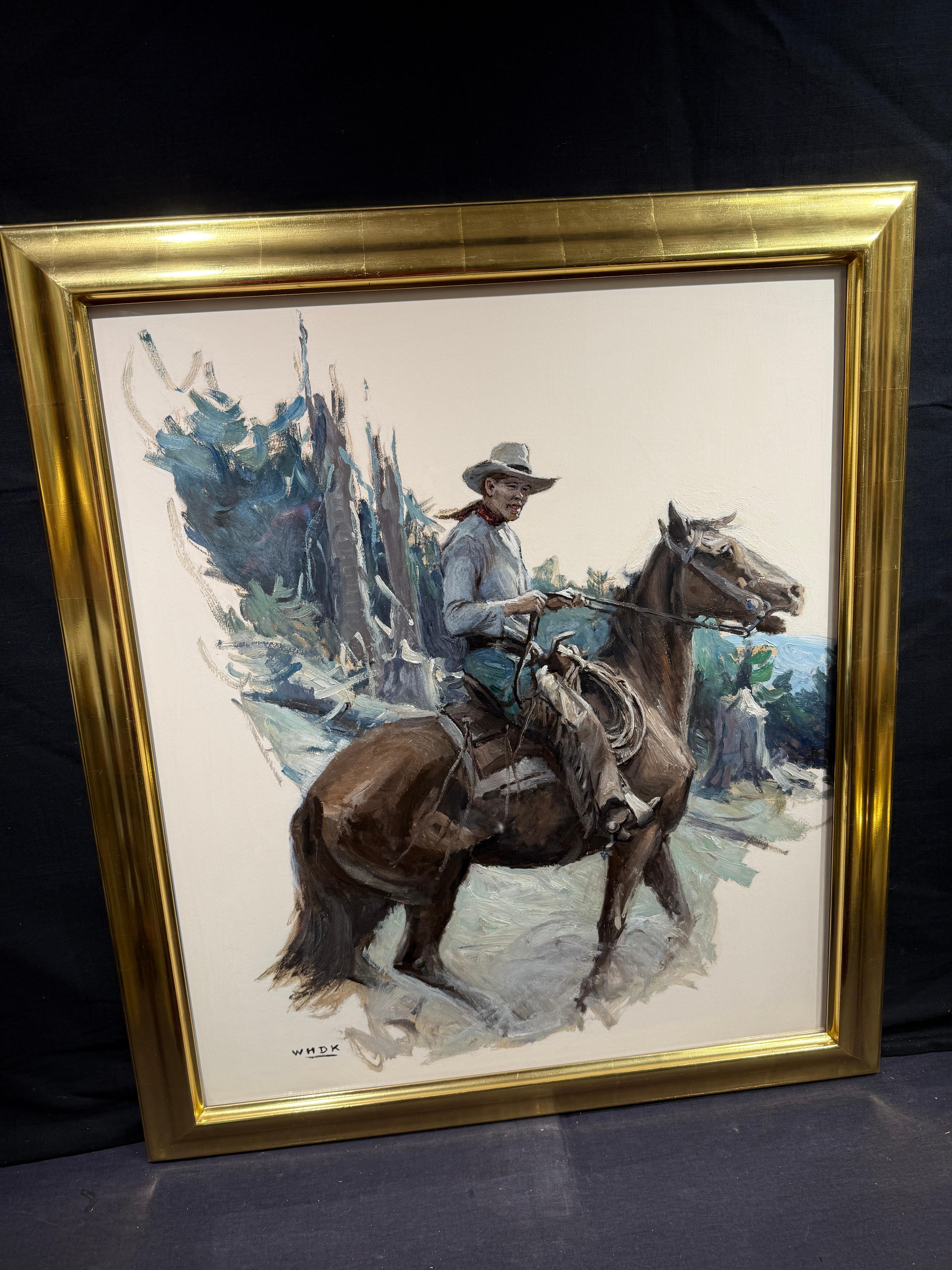 Heading Up Trail - American Modern Painting by William Henry Dethlef Koerner