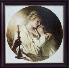 Mother with Child by Candlelight