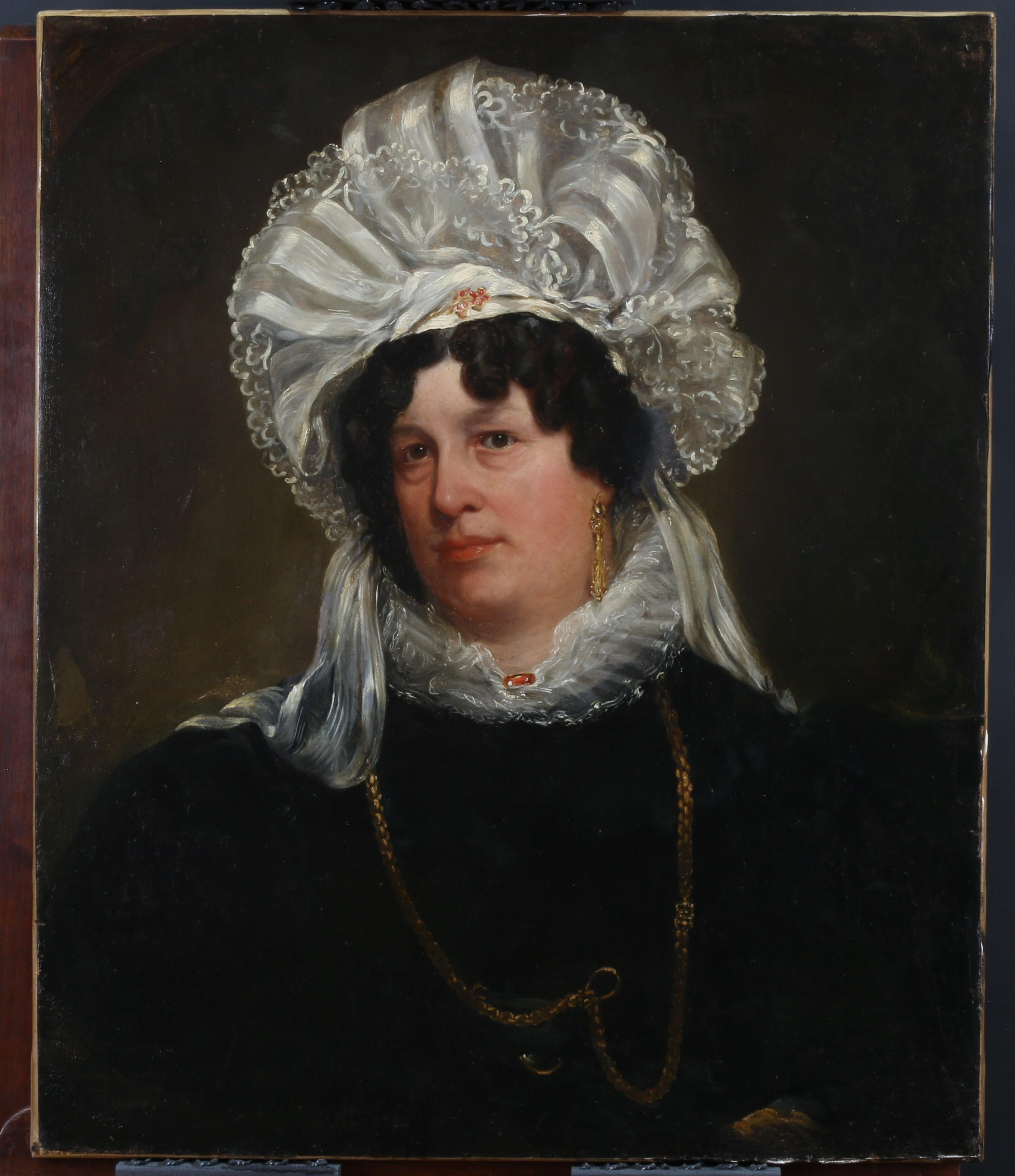 William Henry Fisk Portrait Painting - Portrait of Elizabeth Gordon, Duchess of Gordon, 1794-1864.