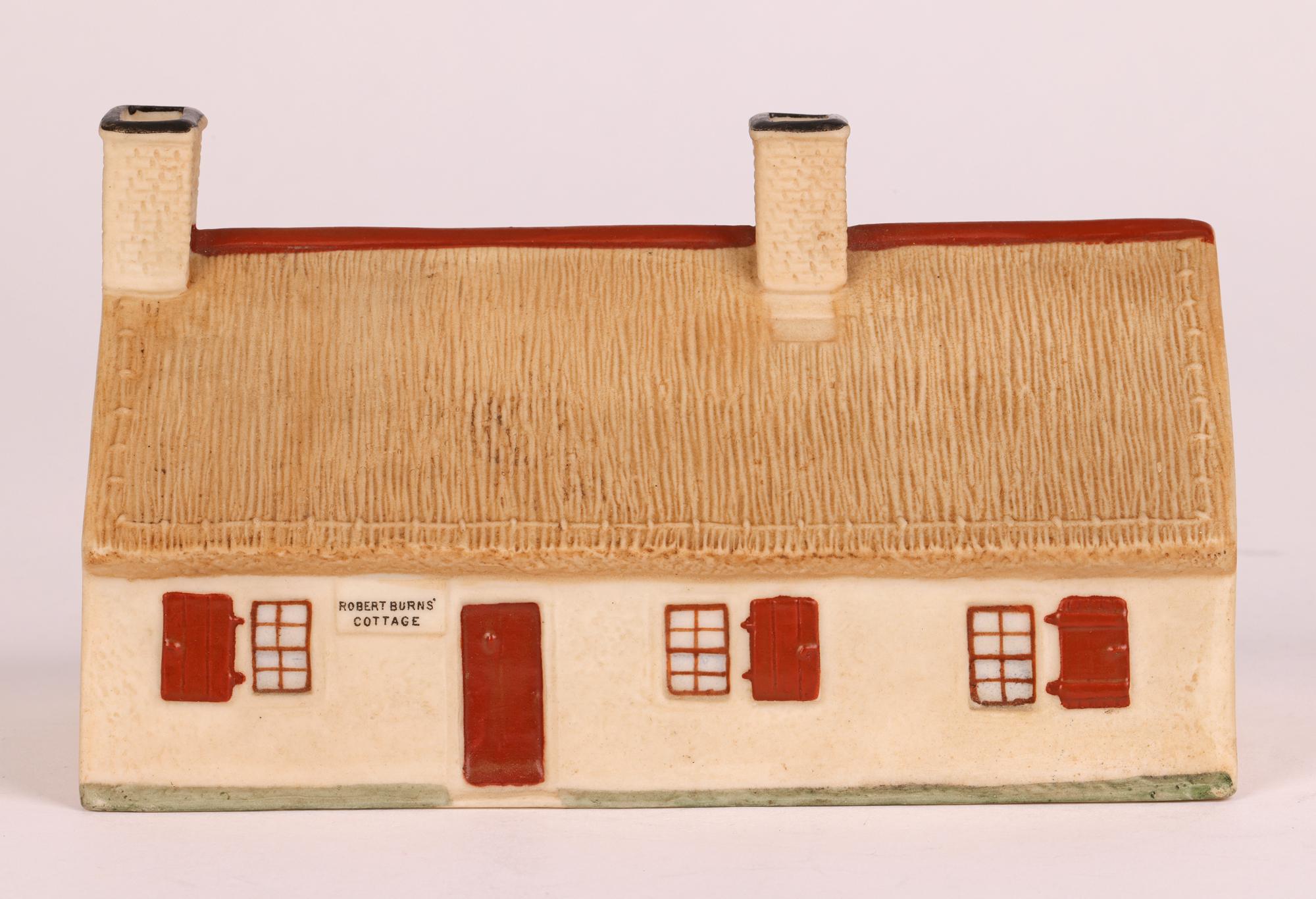 William Henry Goss Porcelain Model of Robert Burn’s Cottage Pastille Burner 1893 For Sale 7