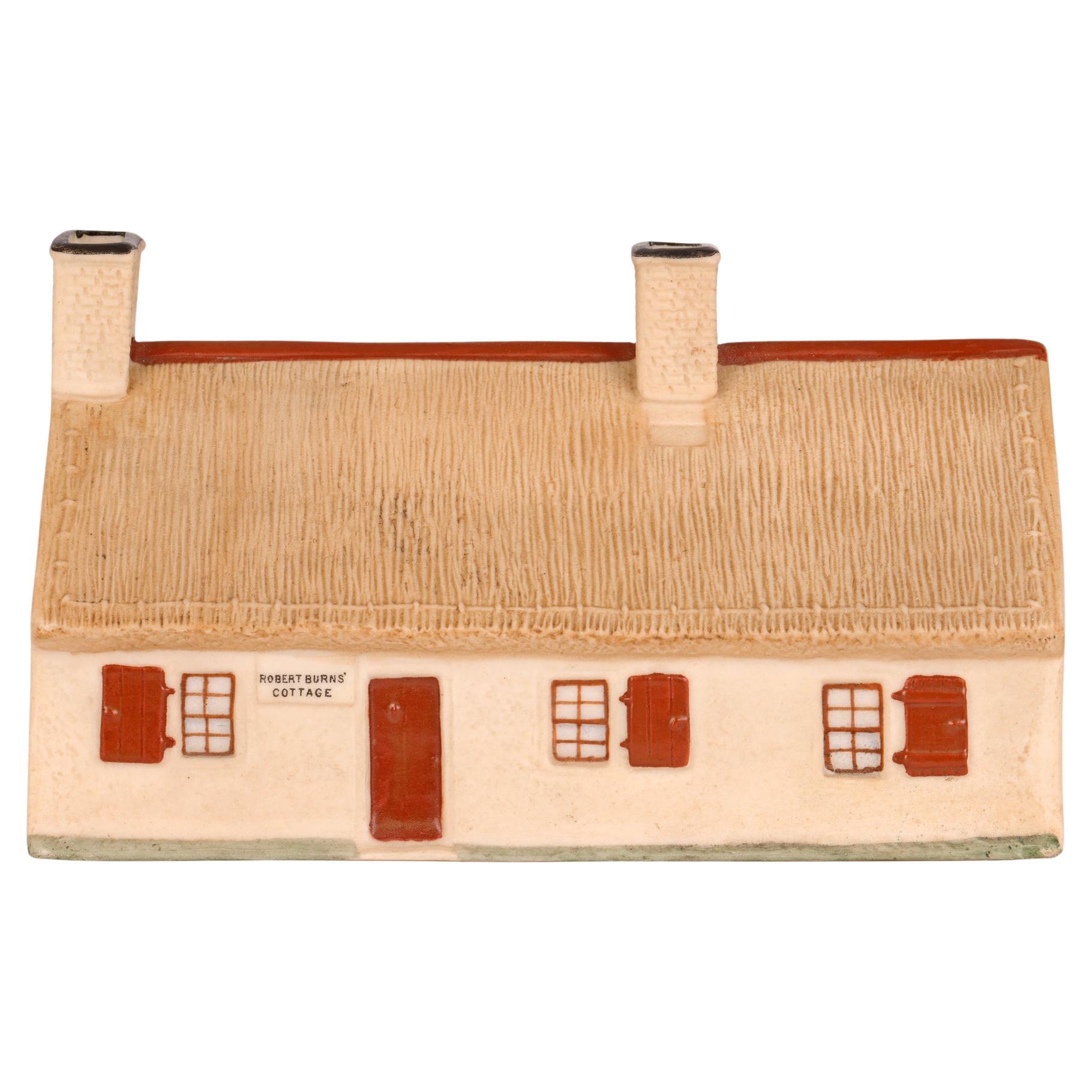 William Henry Goss Porcelain Model of Robert Burn’s Cottage Pastille Burner 1893 For Sale