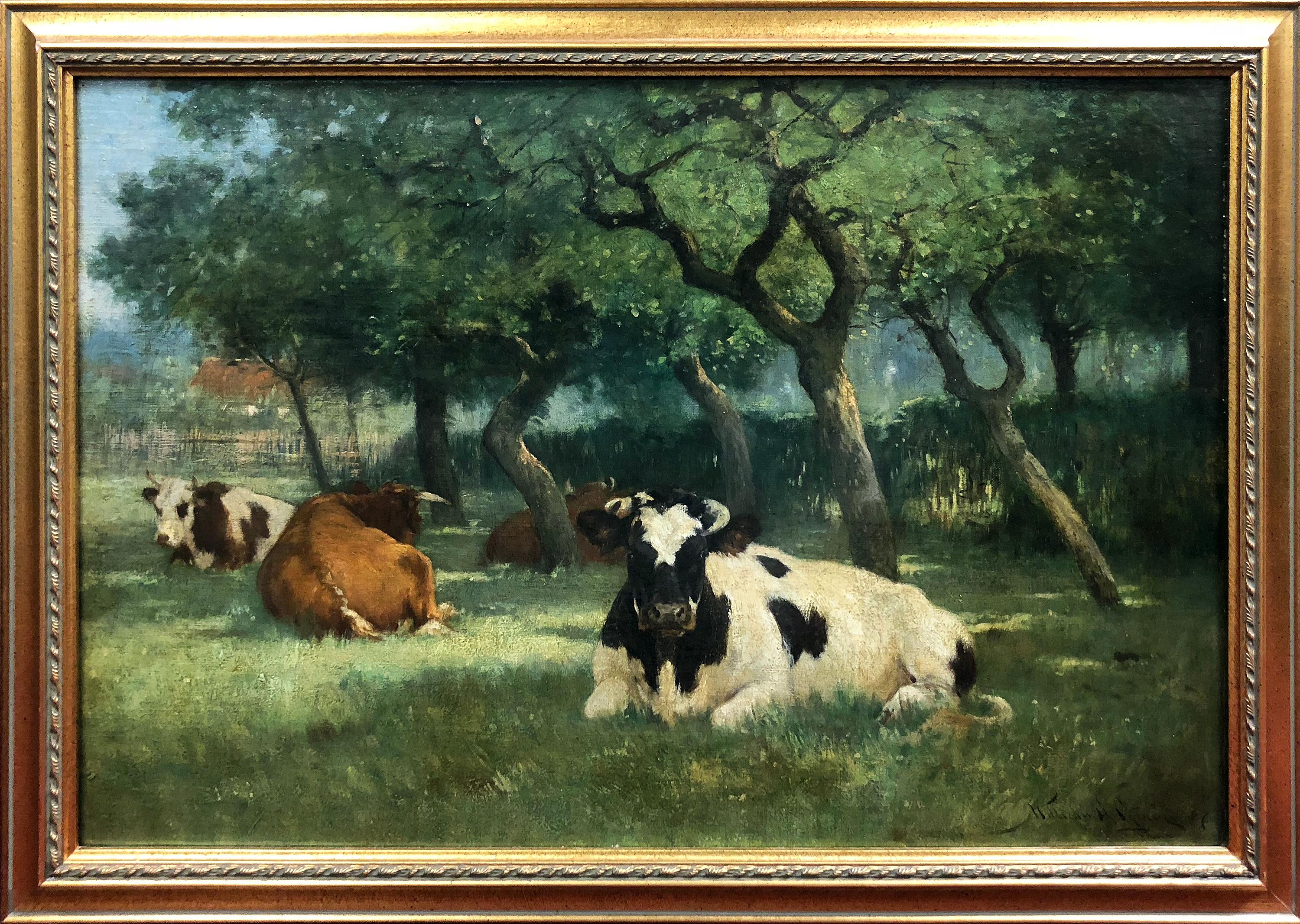 Made in the Shade - Painting by William Henry Howe