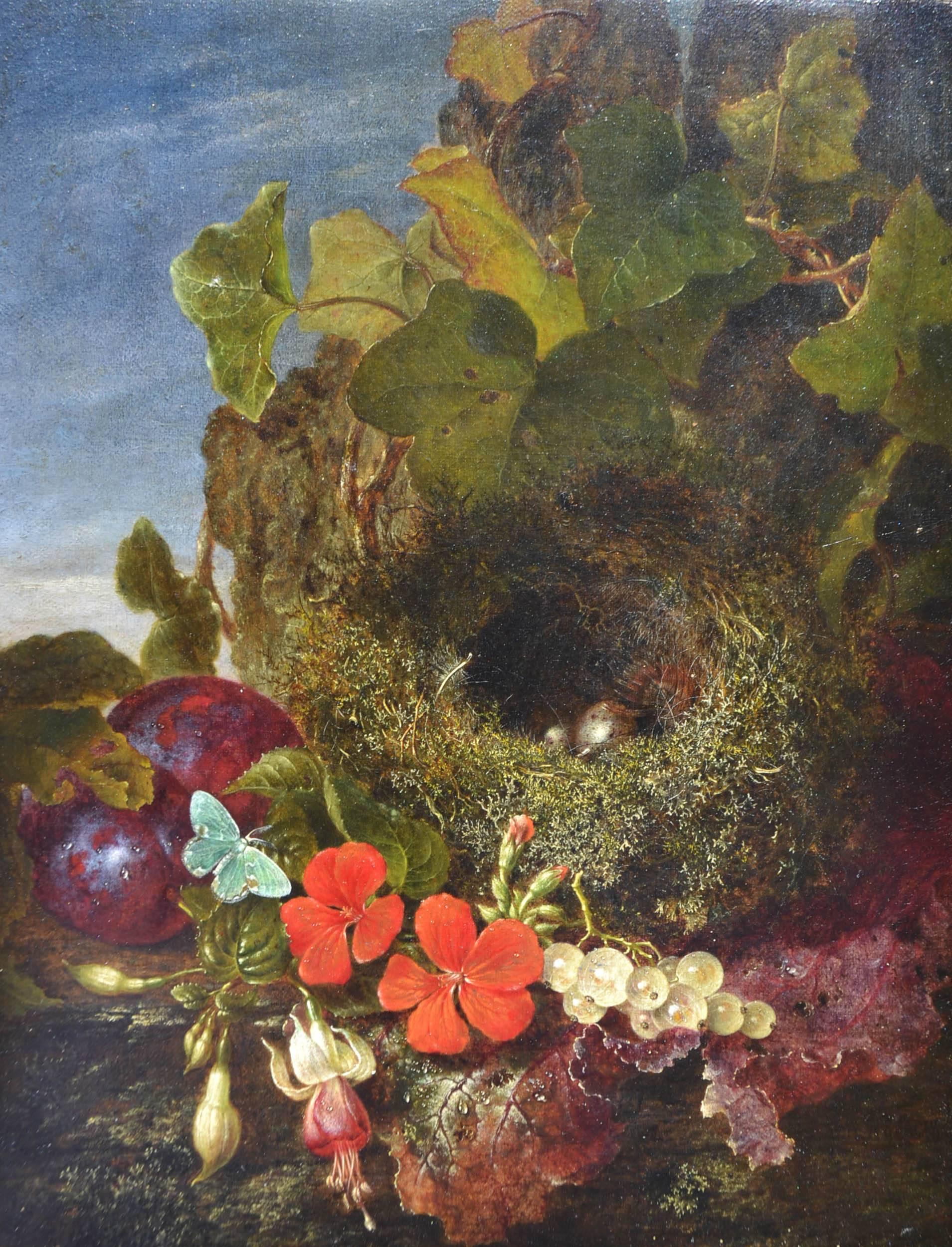 Bird's Nest, Victorian 19th Century Royal Academy Oil