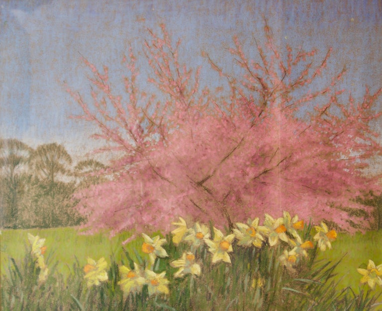 William Henry Innes Apple Blossom Tree And Dandelions Mid th Century Impressionist Landscape Oil For Sale At 1stdibs William Henry Innes Apple Blossom Tree And Dandelions Mid th Century Impressionist Landscape Oil For Sale At 1stdibs