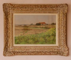 Cotswolds Landscape - Mid 20th Century Impressionist Oil by William Henry Innes