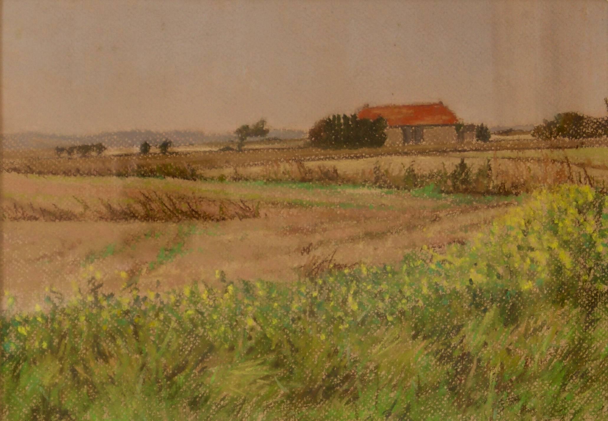 Paisaje de los Cotswolds - Óleo impresionista de mediados del siglo XX por William Henry Innes