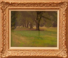 Hyde Park Pre Storm - Mid 20th Century Impressionist Oil Pastel by William Innes