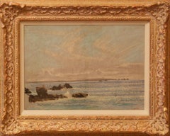 Seascape St Ives - Mid 20th Century Impressionist Pastel by William Henry Innes