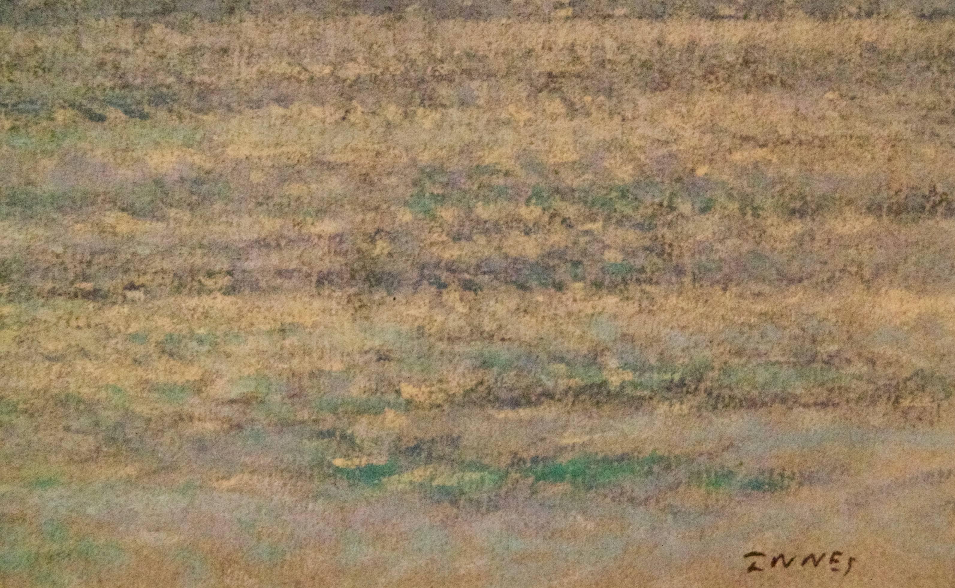 Paysage marin de St Ives - Pastel impressionniste du milieu du 20e siècle par William Henry Innes en vente 4