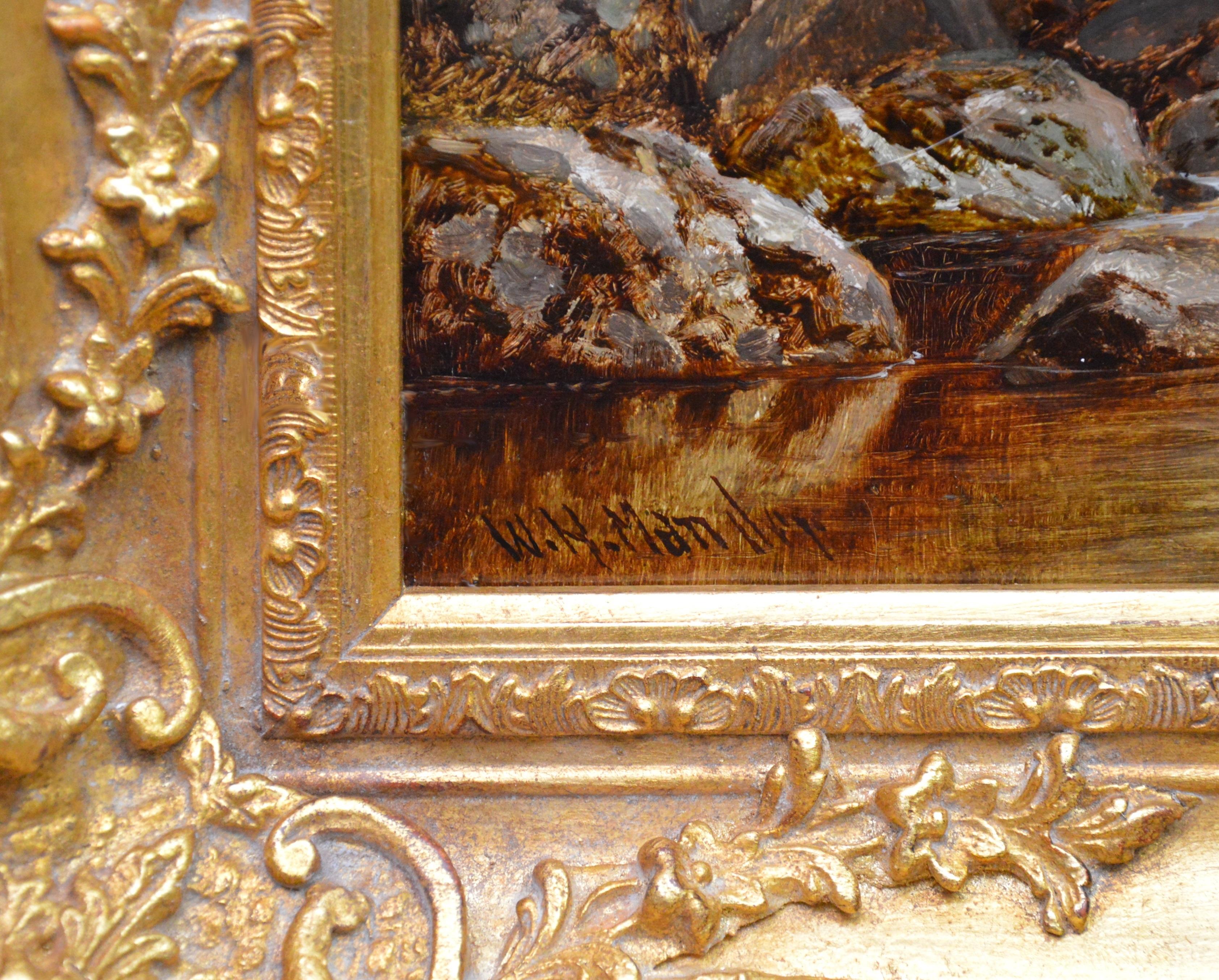 The Lledr Valley, North Wales - 19th Century River Landscape Oil Painting 4