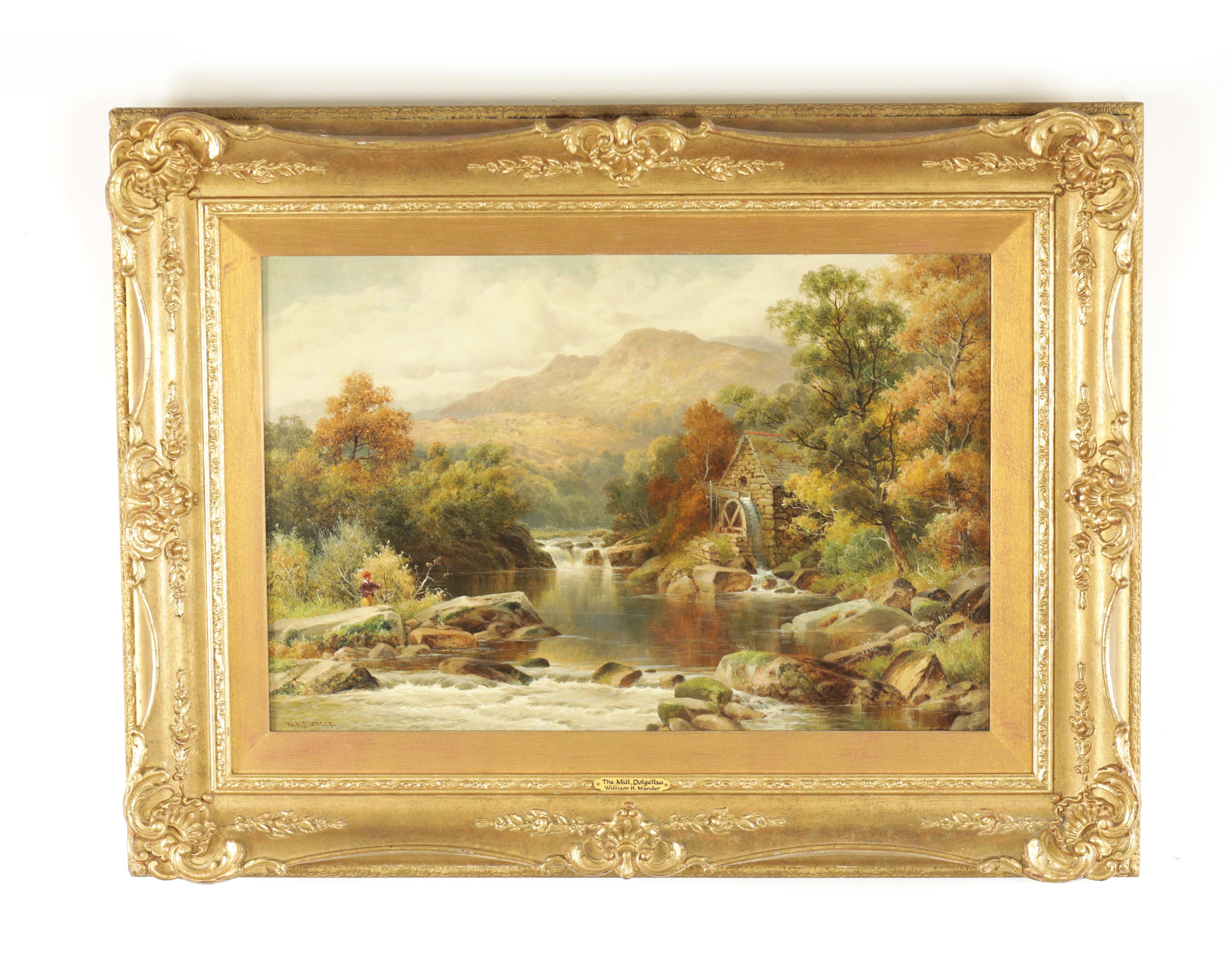 The Mill, Dolgellau,  Wales , William Henry Mander 19th century oil painting For Sale 1