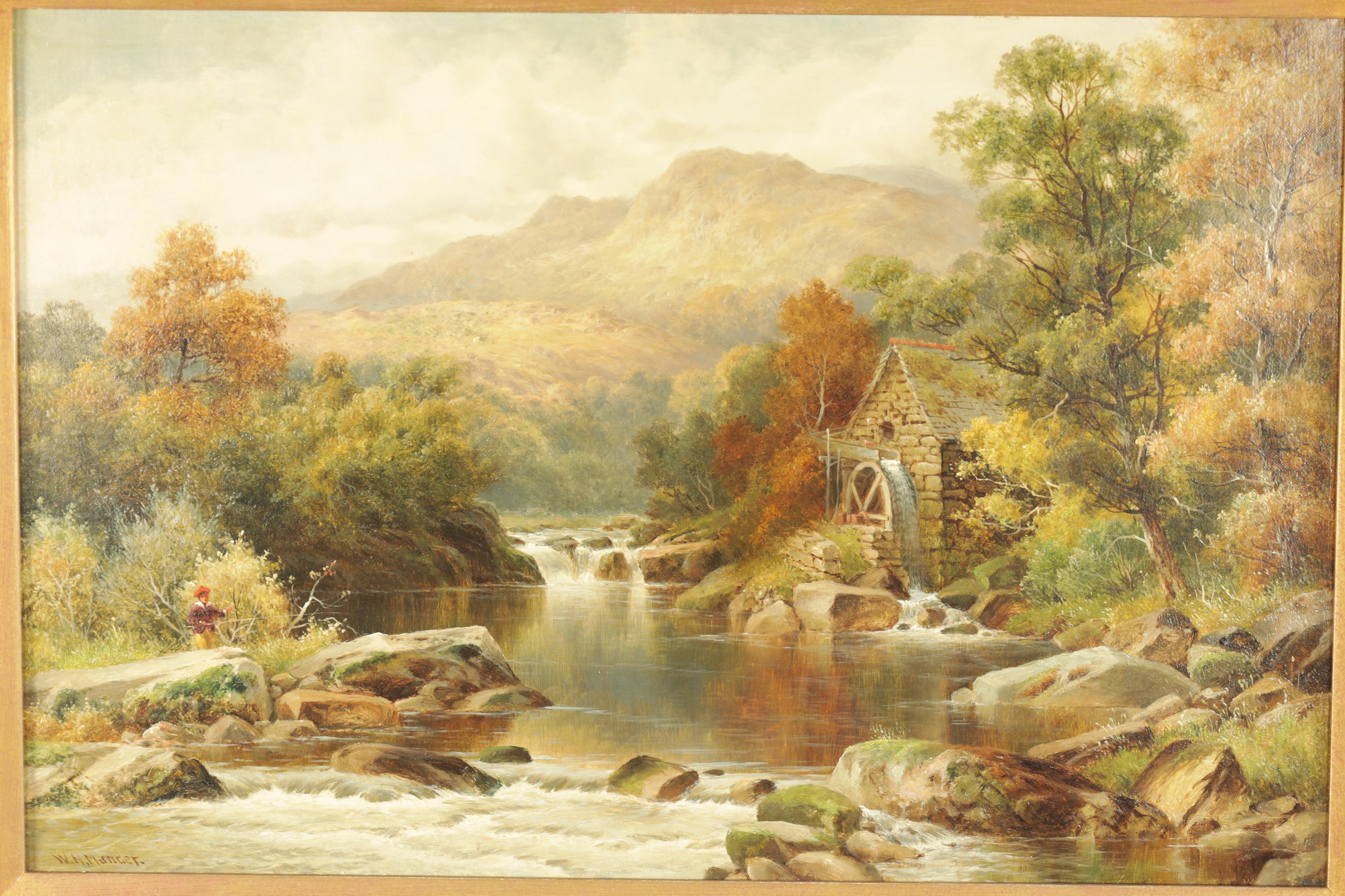 The Mill, Dolgellau,  Wales , William Henry Mander 19th century oil painting For Sale 2