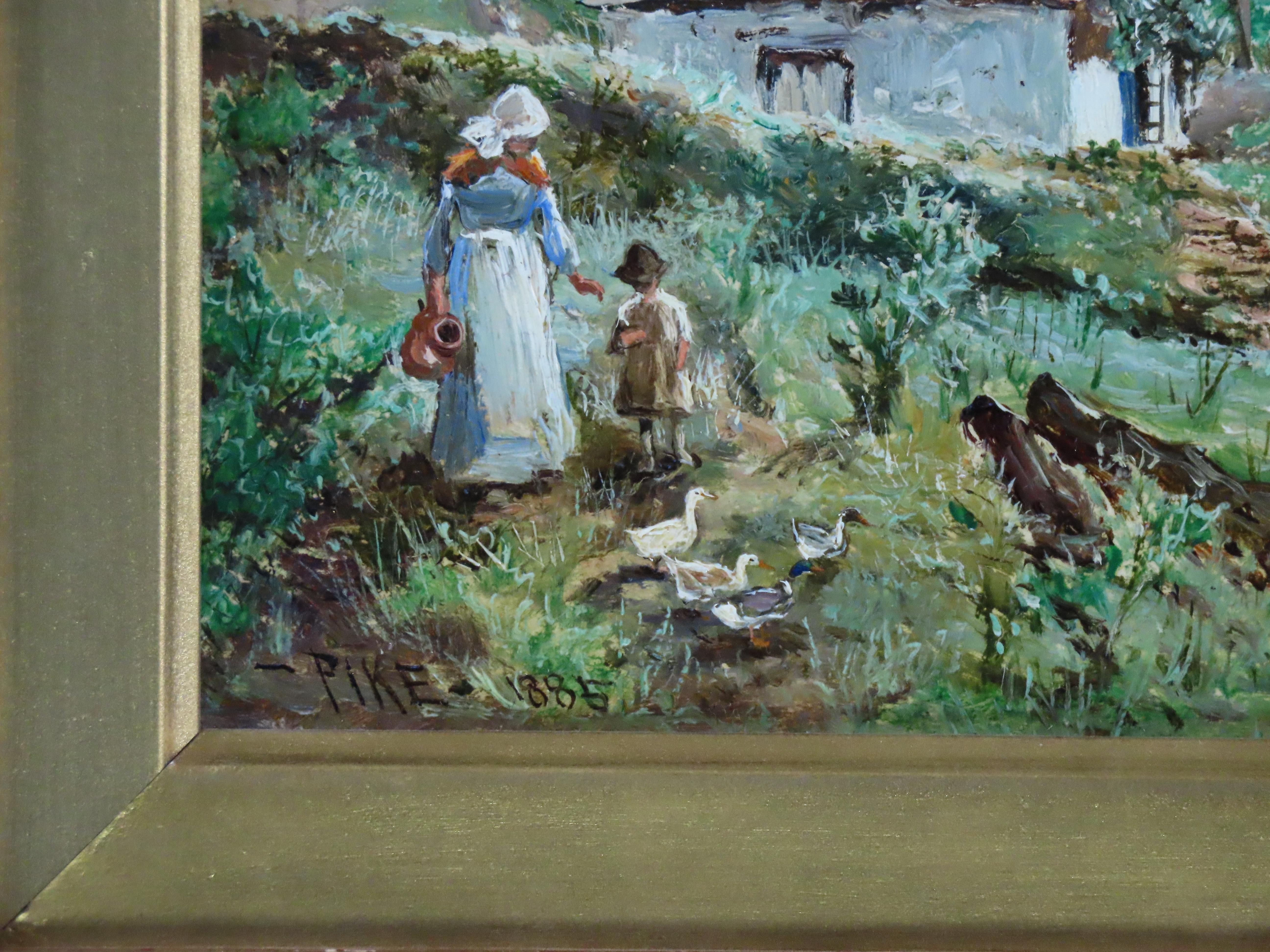 Pareja de óleos originales, WILLIAM HENRY PIKE, 