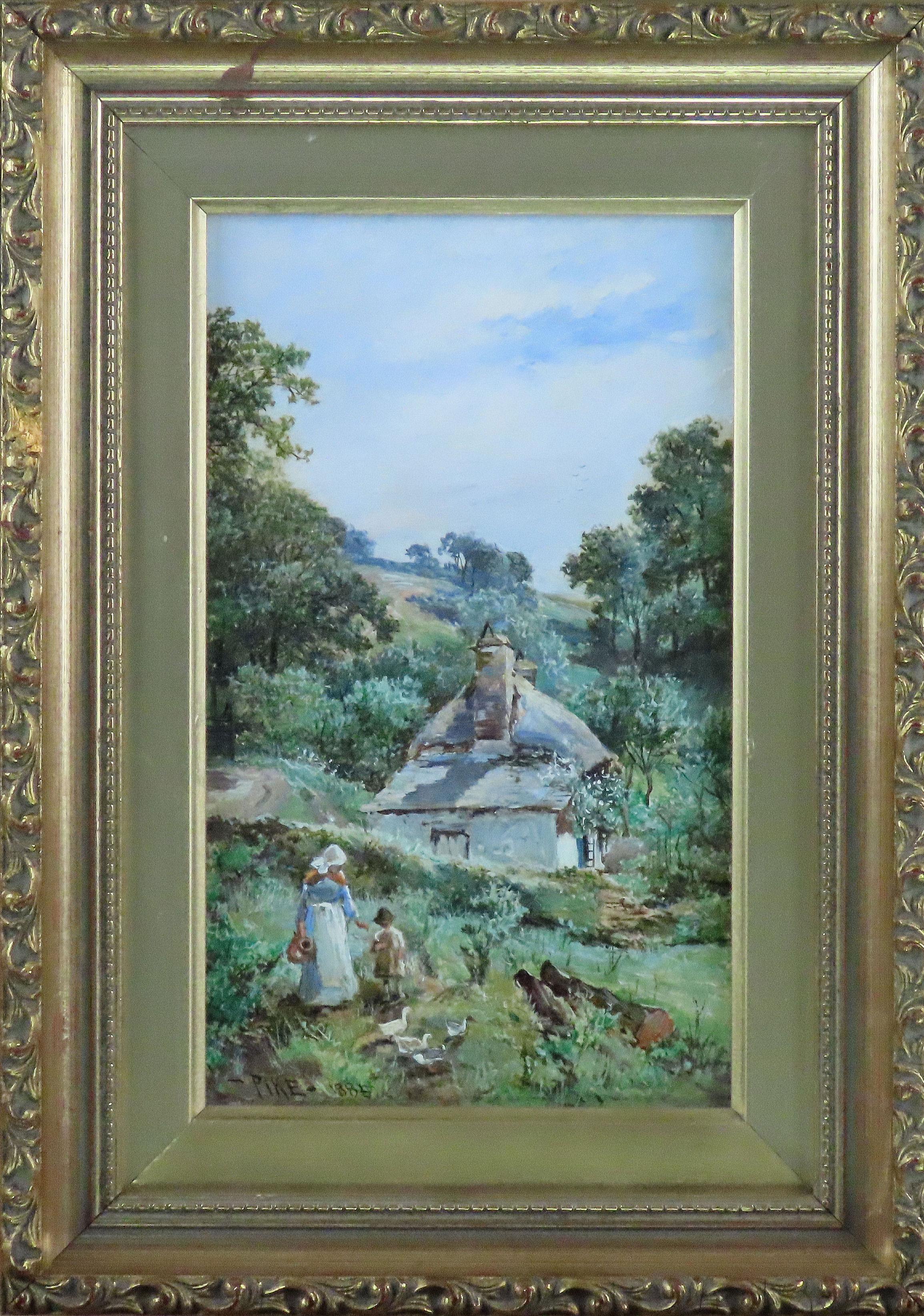 Pareja de óleos originales, WILLIAM HENRY PIKE, 