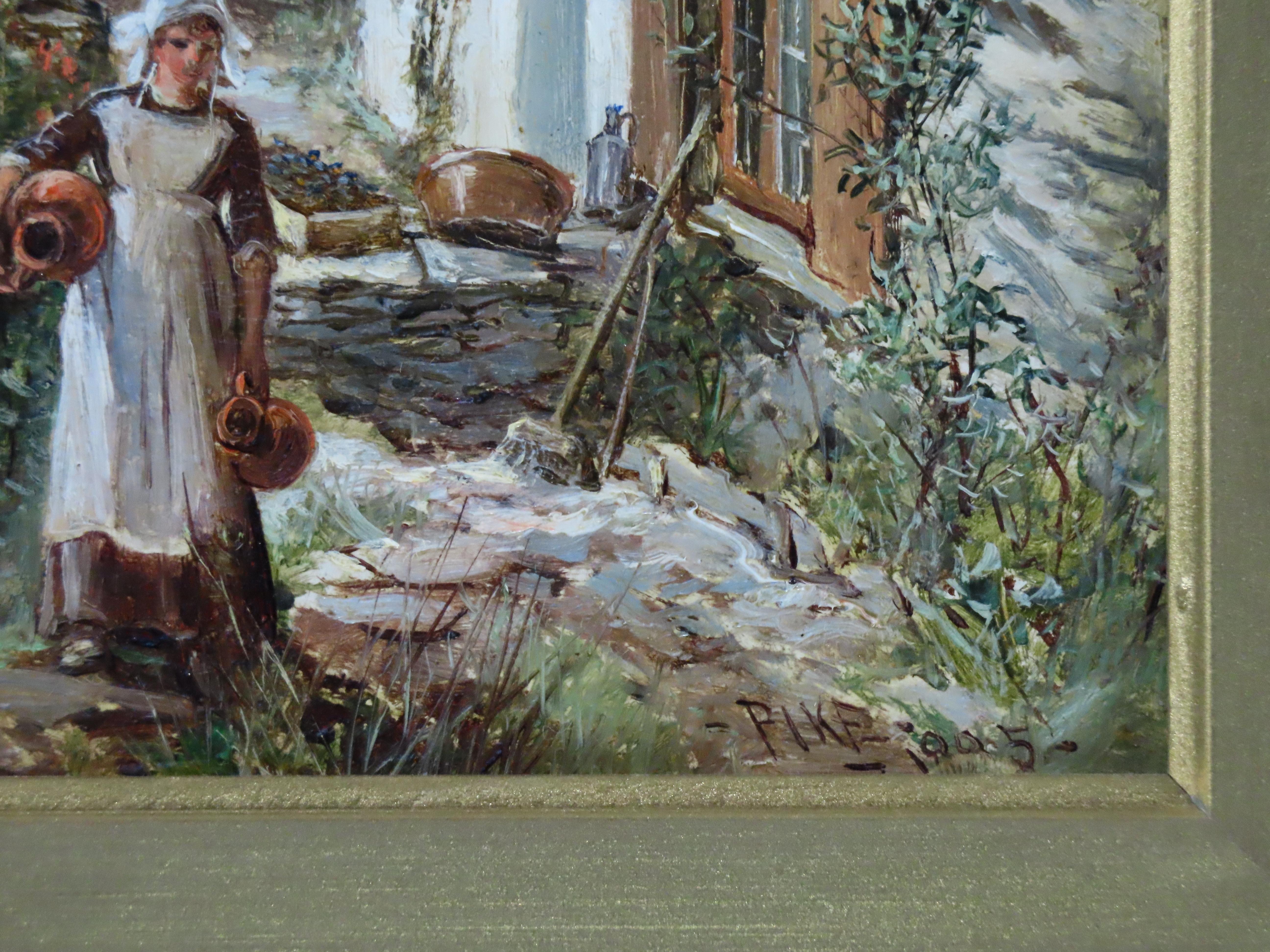 Pareja de óleos originales, WILLIAM HENRY PIKE, 