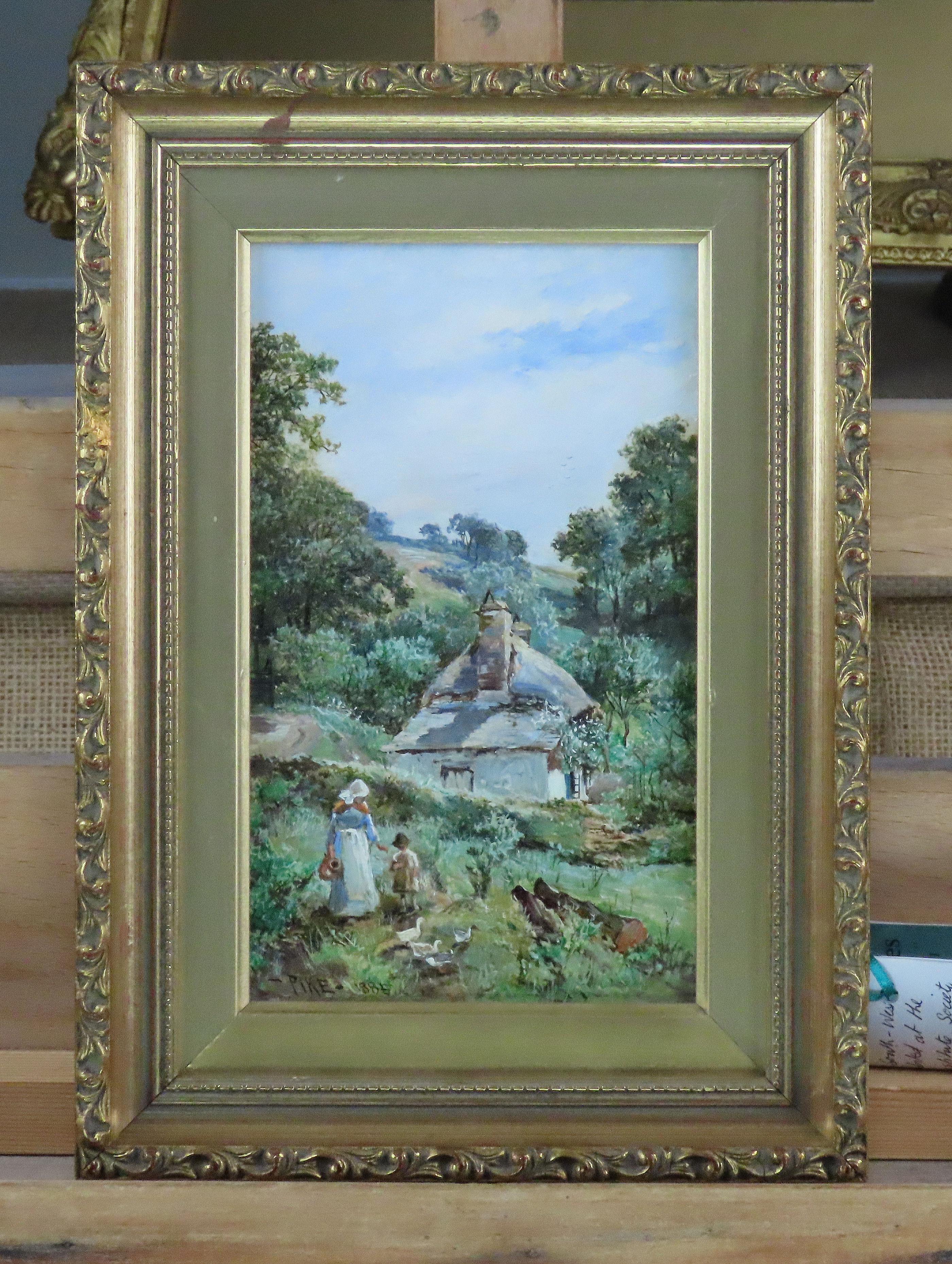 Pareja de óleos originales, WILLIAM HENRY PIKE, 