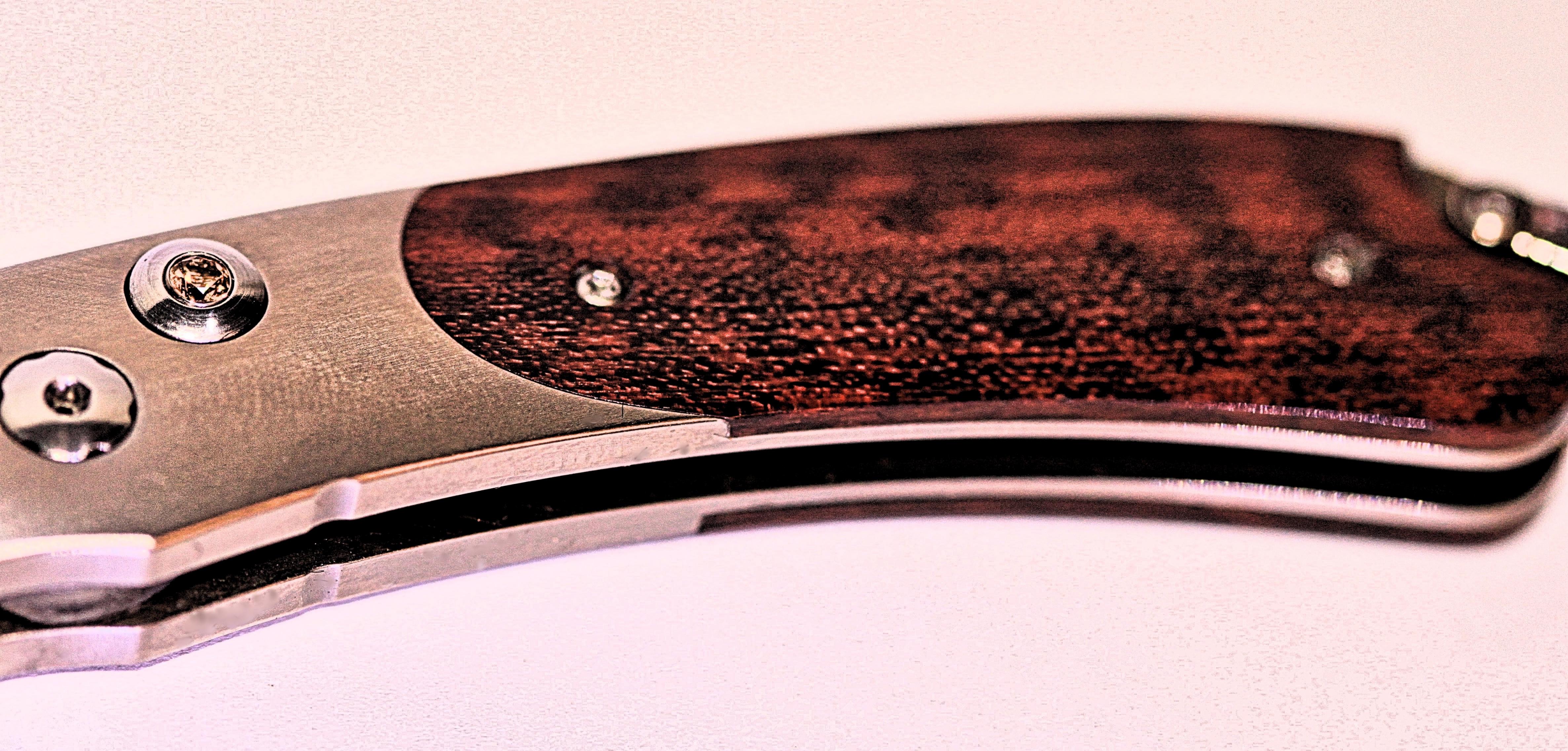 William Henry Snakewood Knife with Damascus Steel Blade im Angebot 6
