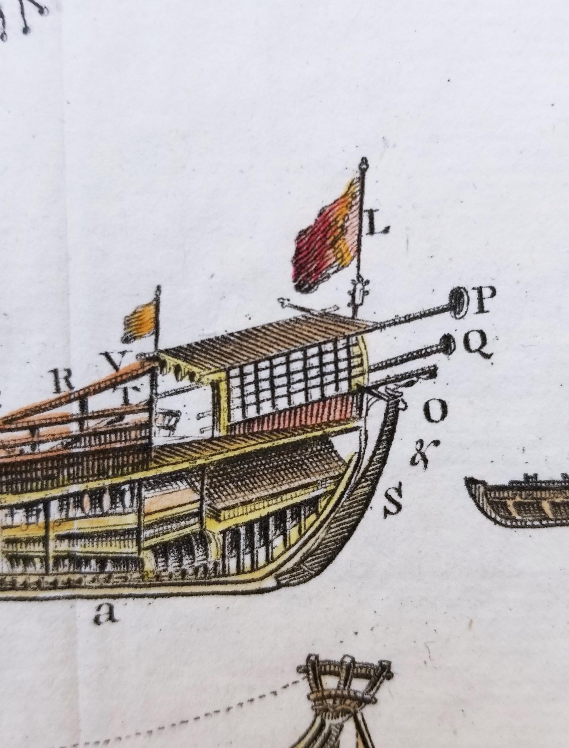 Zeichnung eines Gitters /// Altmeister Schiffsboot-Flug- und Meereslandschaft Konstruktion Diagramm-Kunst im Angebot 7