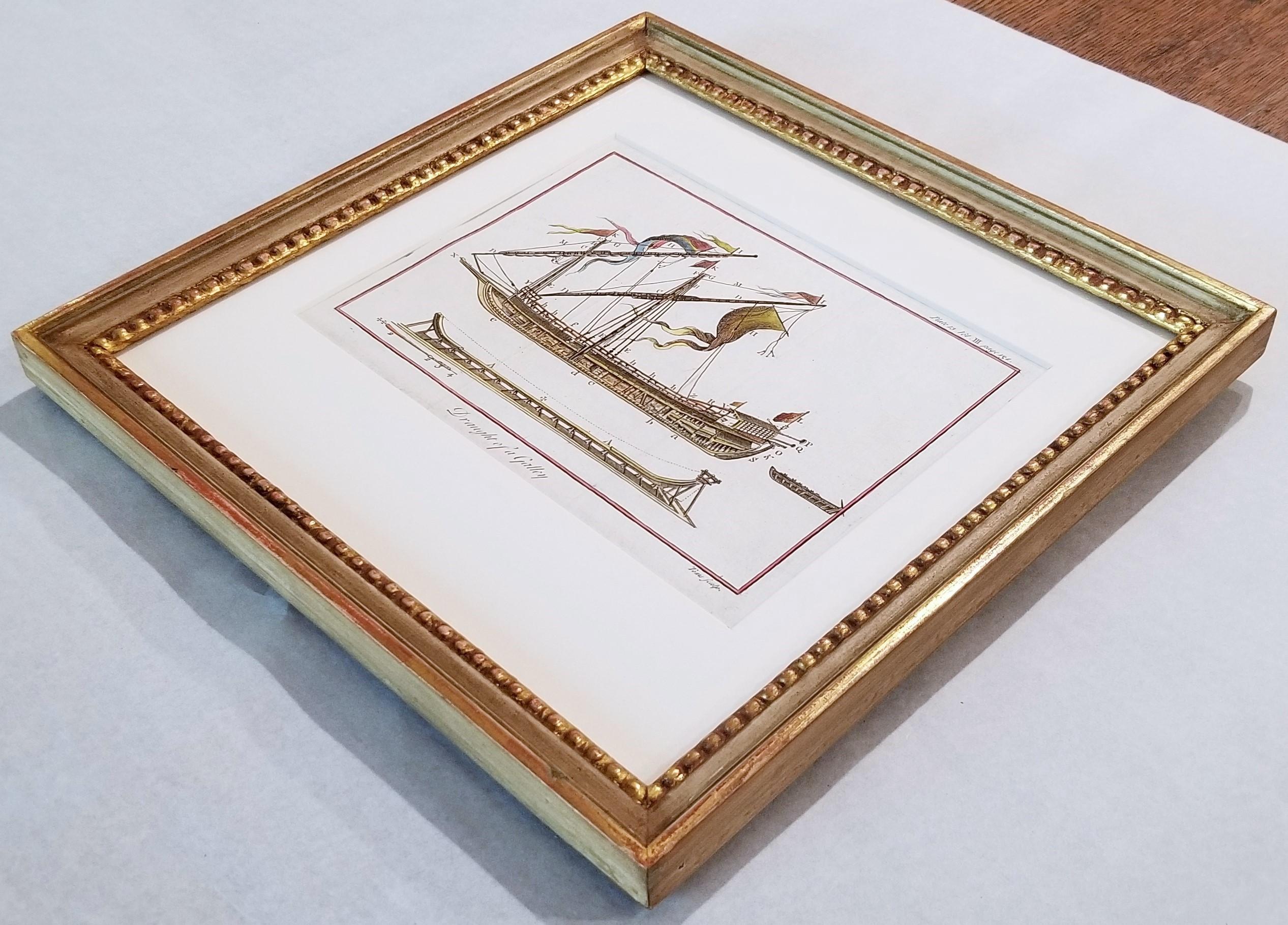 Zeichnung eines Gitters /// Altmeister Schiffsboot-Flug- und Meereslandschaft Konstruktion Diagramm-Kunst im Angebot 13