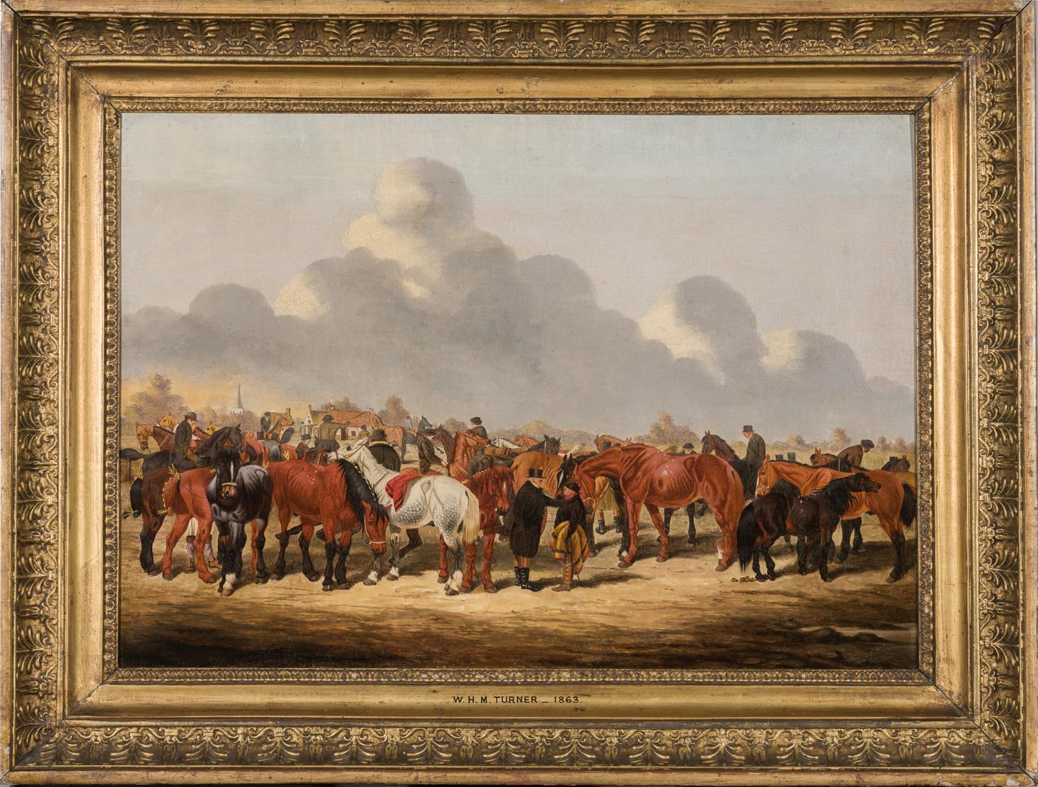 Horse Fair at Donegal - English School Painting by William Henry Turner