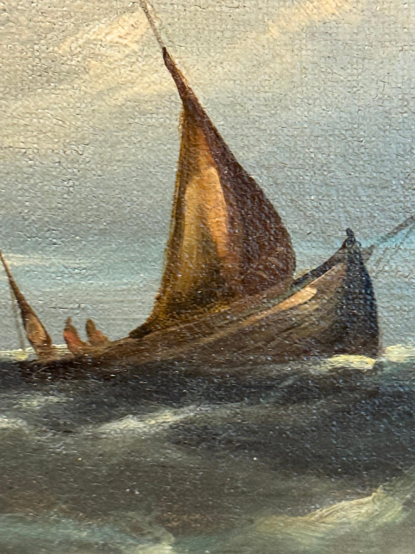 Antichi pescherecci inglesi del XIX secolo Nel Canale della Manica in vendita 1