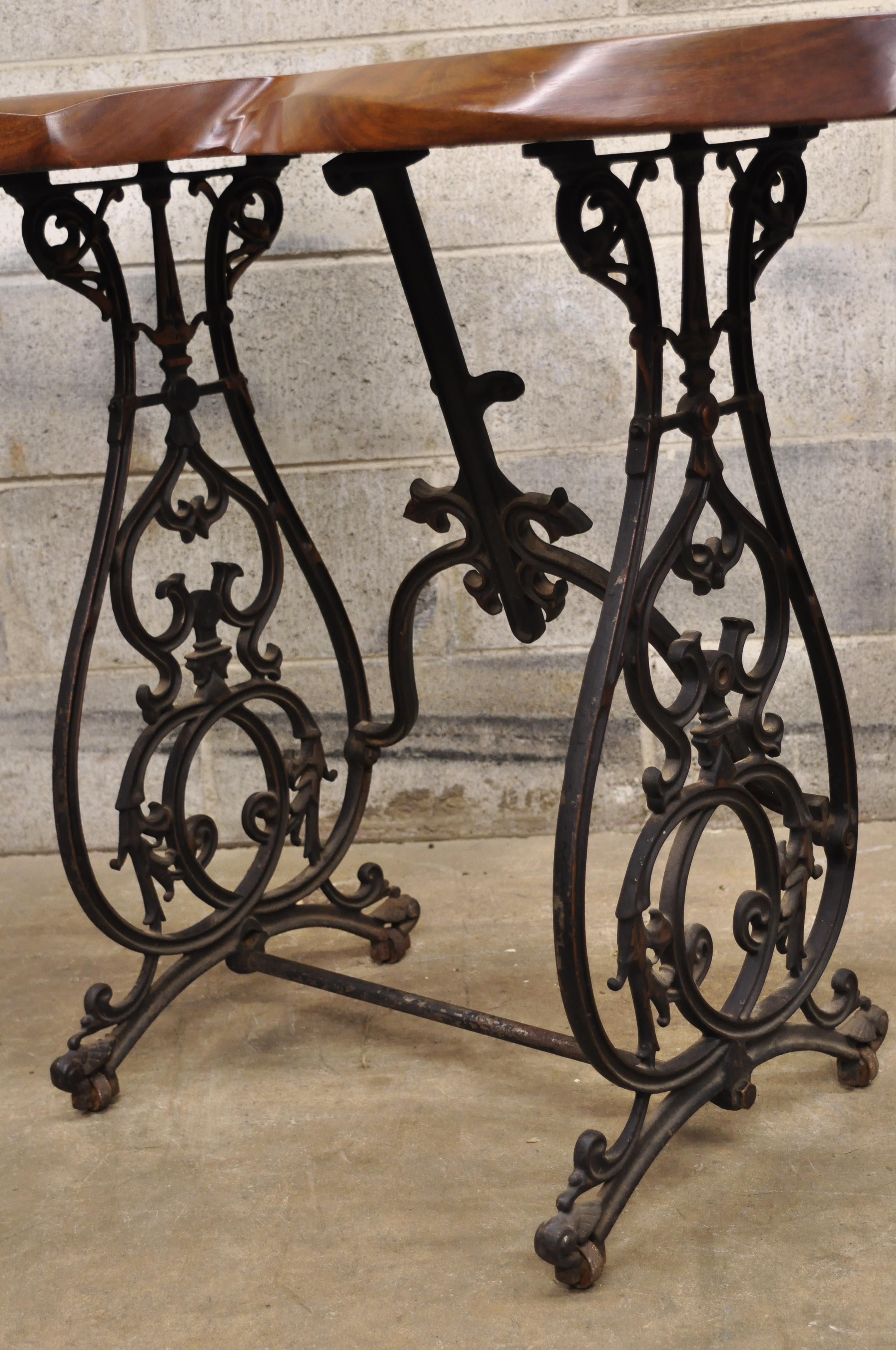 cast iron sewing machine base table