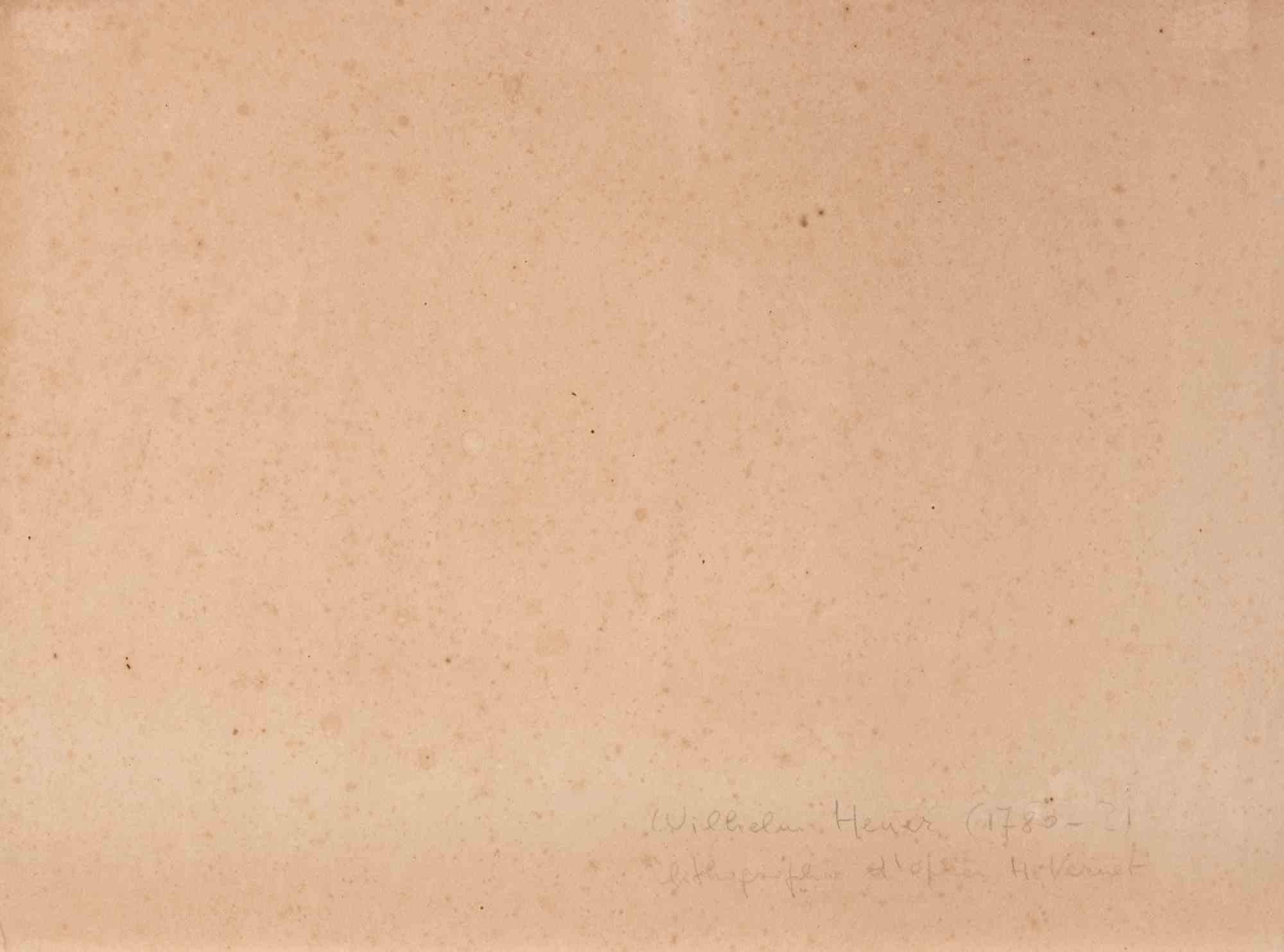 Mathilde et Malek-Adhel - Lithograph by William Heuer - Mid-19th Century For Sale 1