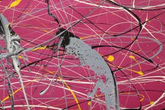 Jelly + Shrimp, Abstract Expressionist Acrylic Painting by William Hewes