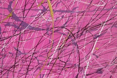 Grande dipinto espressionista astratto di William Hewes