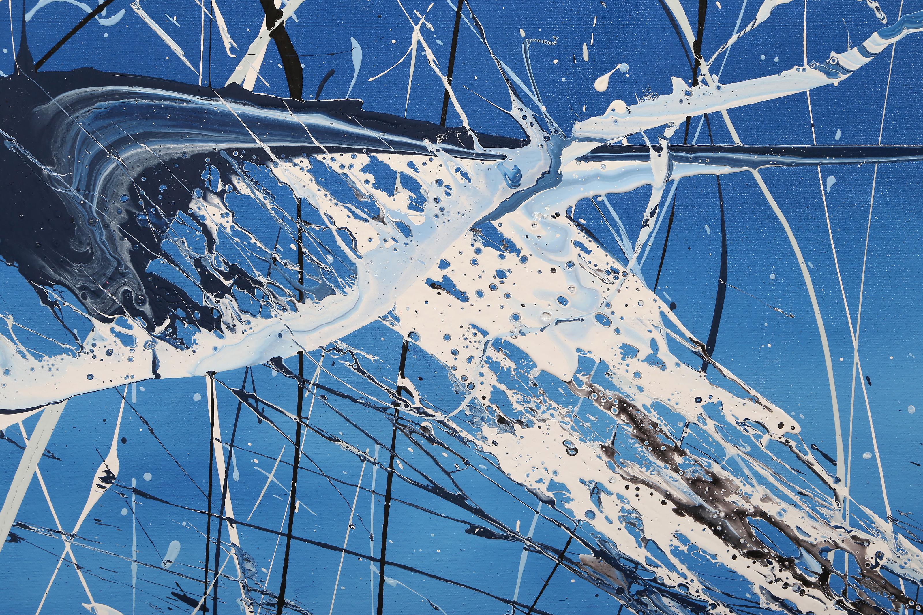 Nurses Blues, Abstract Expressionist Acrylic Painting by William Hewes For Sale 1
