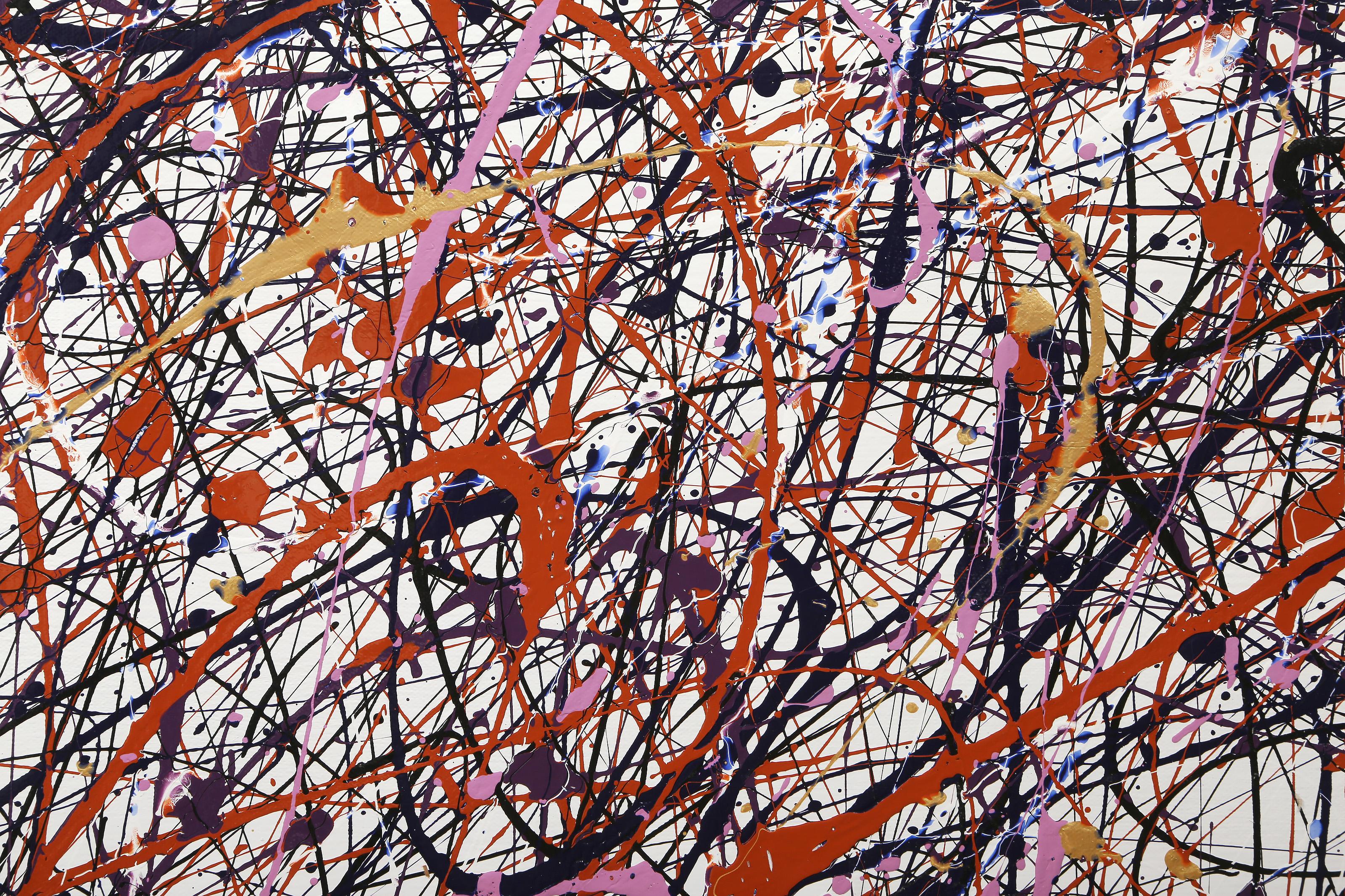 Threads of Time, Abstract Expressionist Acrylic Painting by William Hewes For Sale 1