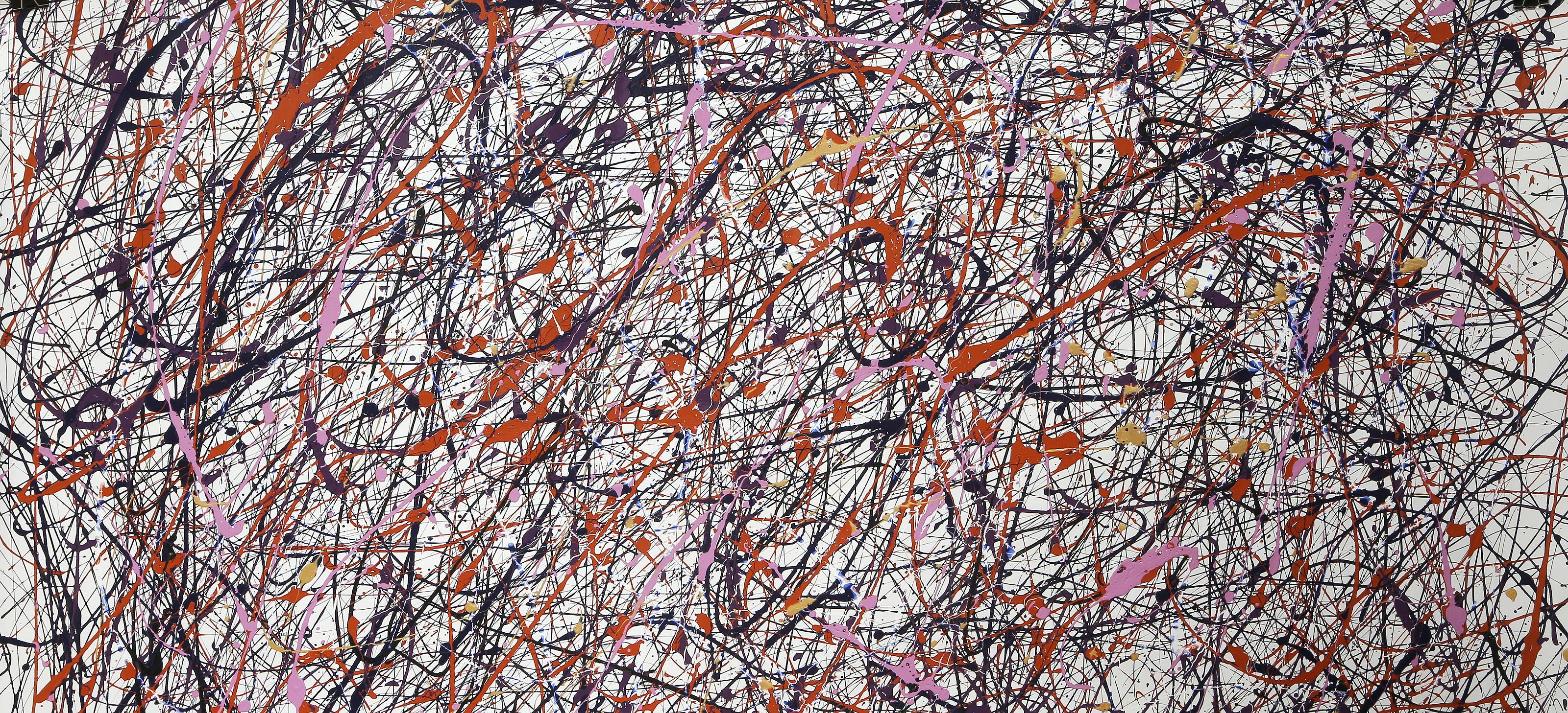 William Hewes (1957 - ) - Threads of Time, Year:  2023, Medium:  Acrylic on Canvas, signed, titled and dated on verso, Size:  28.25 x 59.5 in. (71.76 x 151.13 cm)


