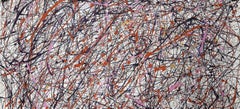 Threads of Time, Abstract Expressionist Acrylic Painting by William Hewes