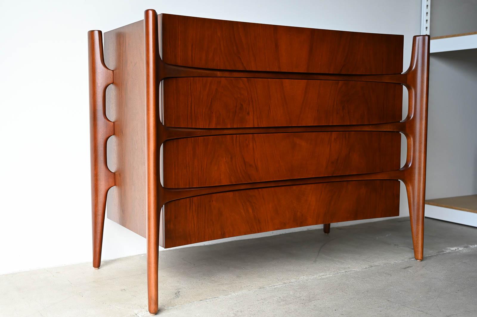 Swedish William Hinn 4 Drawer Chest of Drawers or Cabinet, ca. 1960