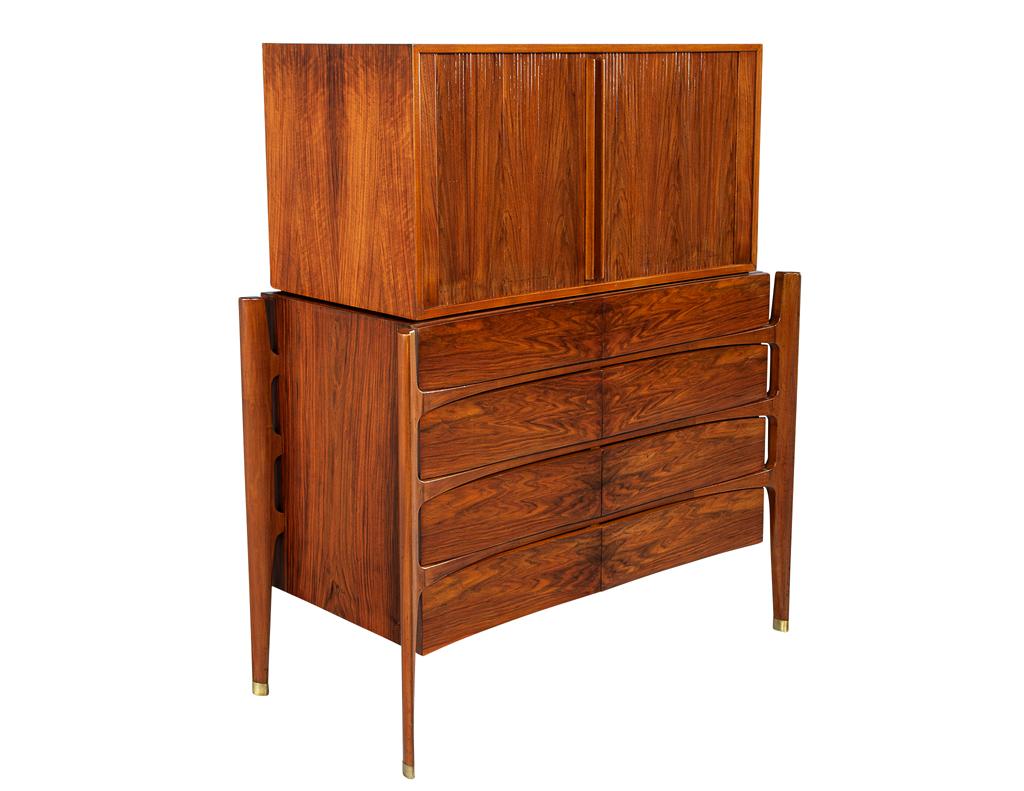 Mid-Century moderno Comò con esoscheletro William Hinn, circa anni '50 in vendita