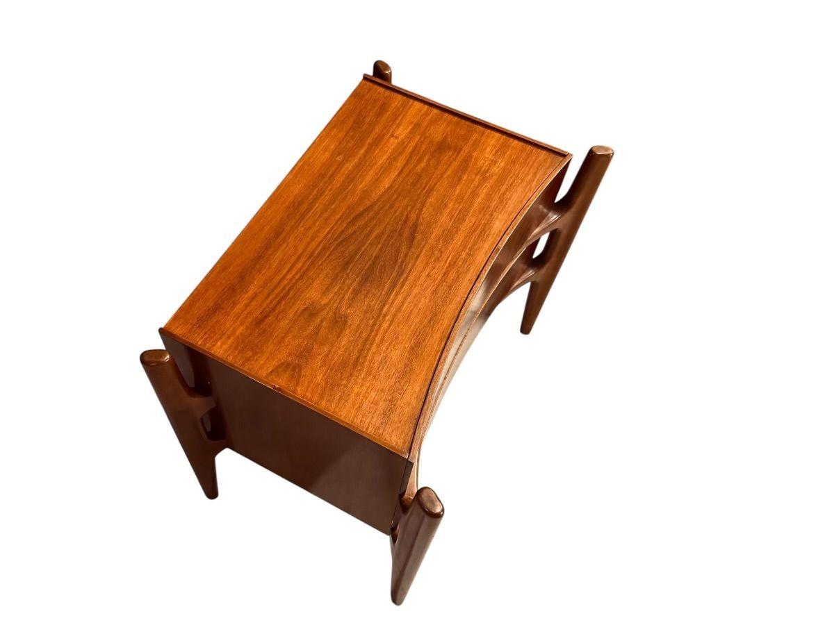 Mid-Century Modern William Hinn “Exoskeleton” Pair Nightstands Sweden, 1950 For Sale