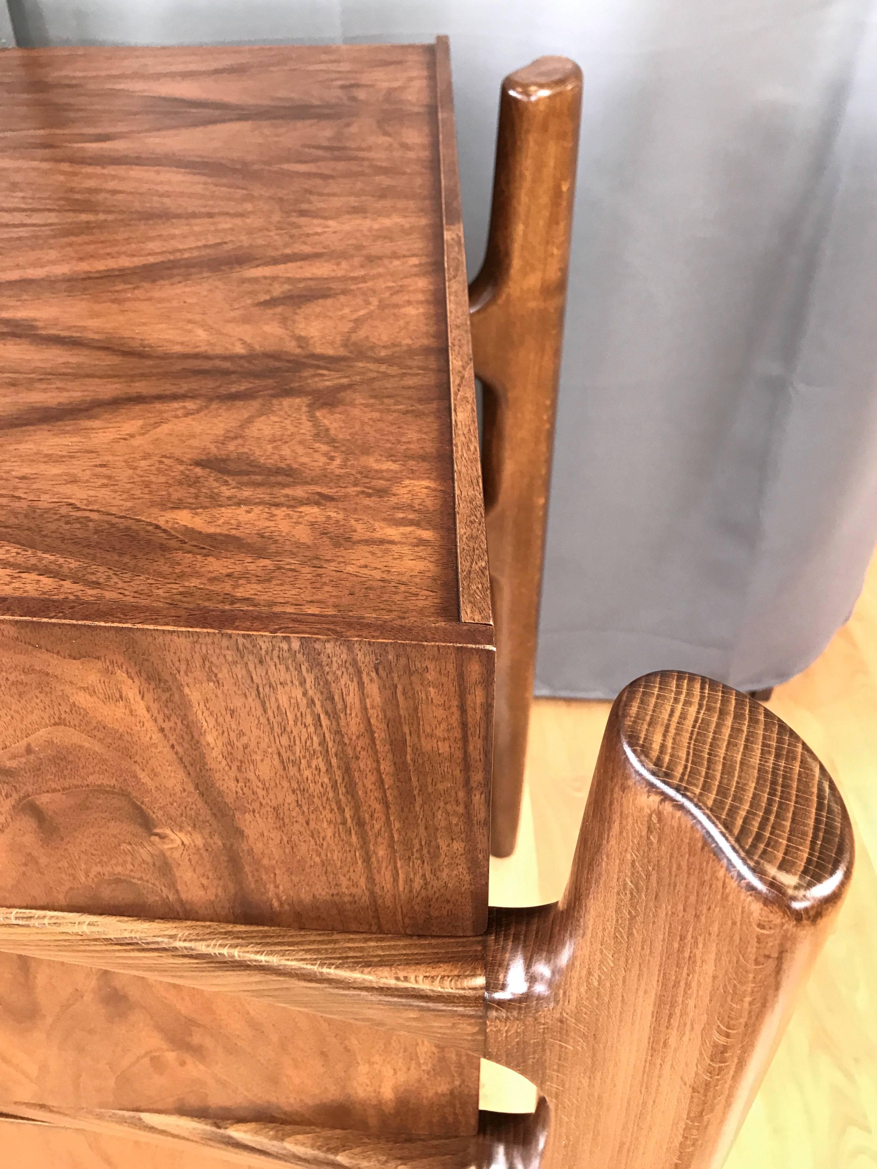 Beech William Hinn for Urban Furniture Sculptural Walnut Eight-Drawer Dresser
