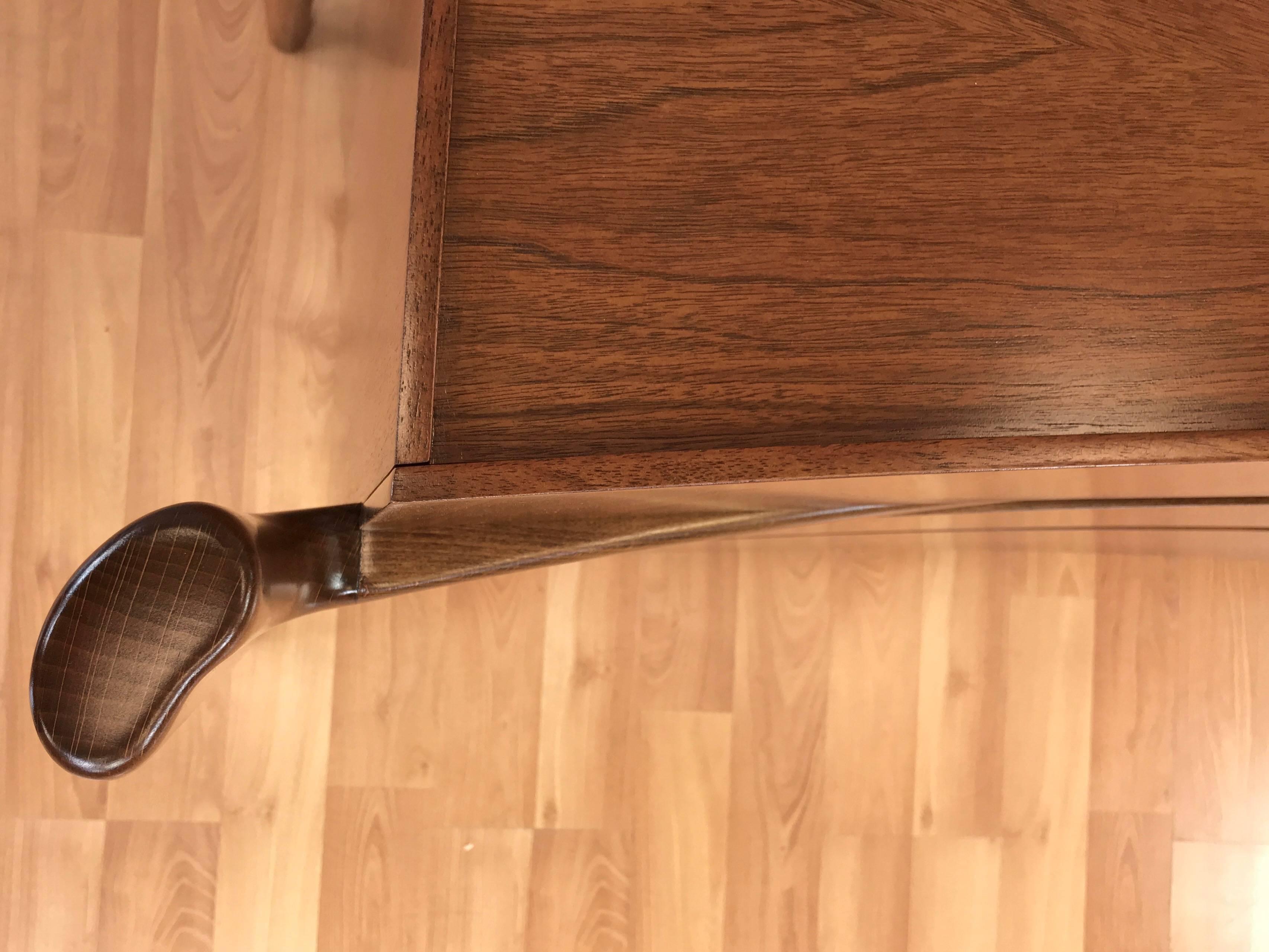William Hinn for Urban Furniture Sculptural Walnut Eight-Drawer Dresser 4