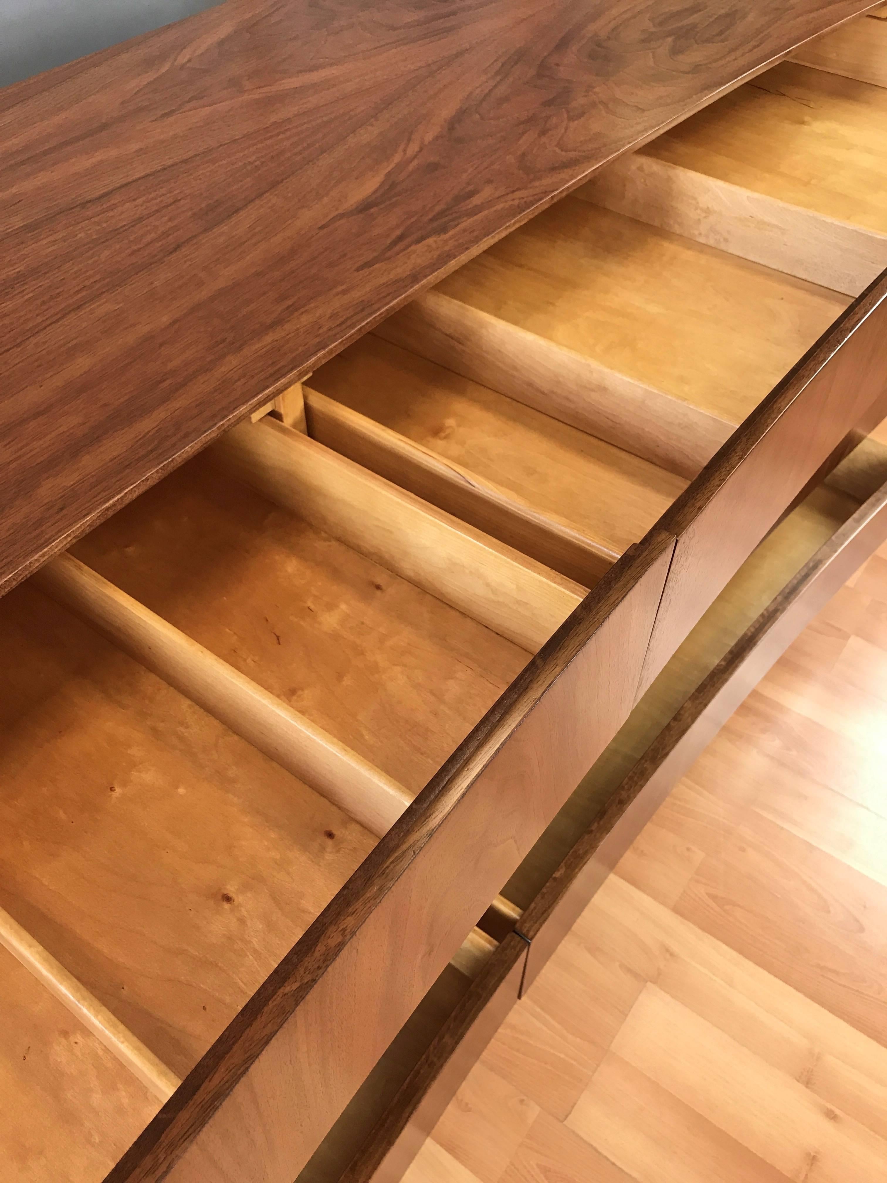 William Hinn for Urban Furniture Sculptural Walnut Eight-Drawer Dresser 6