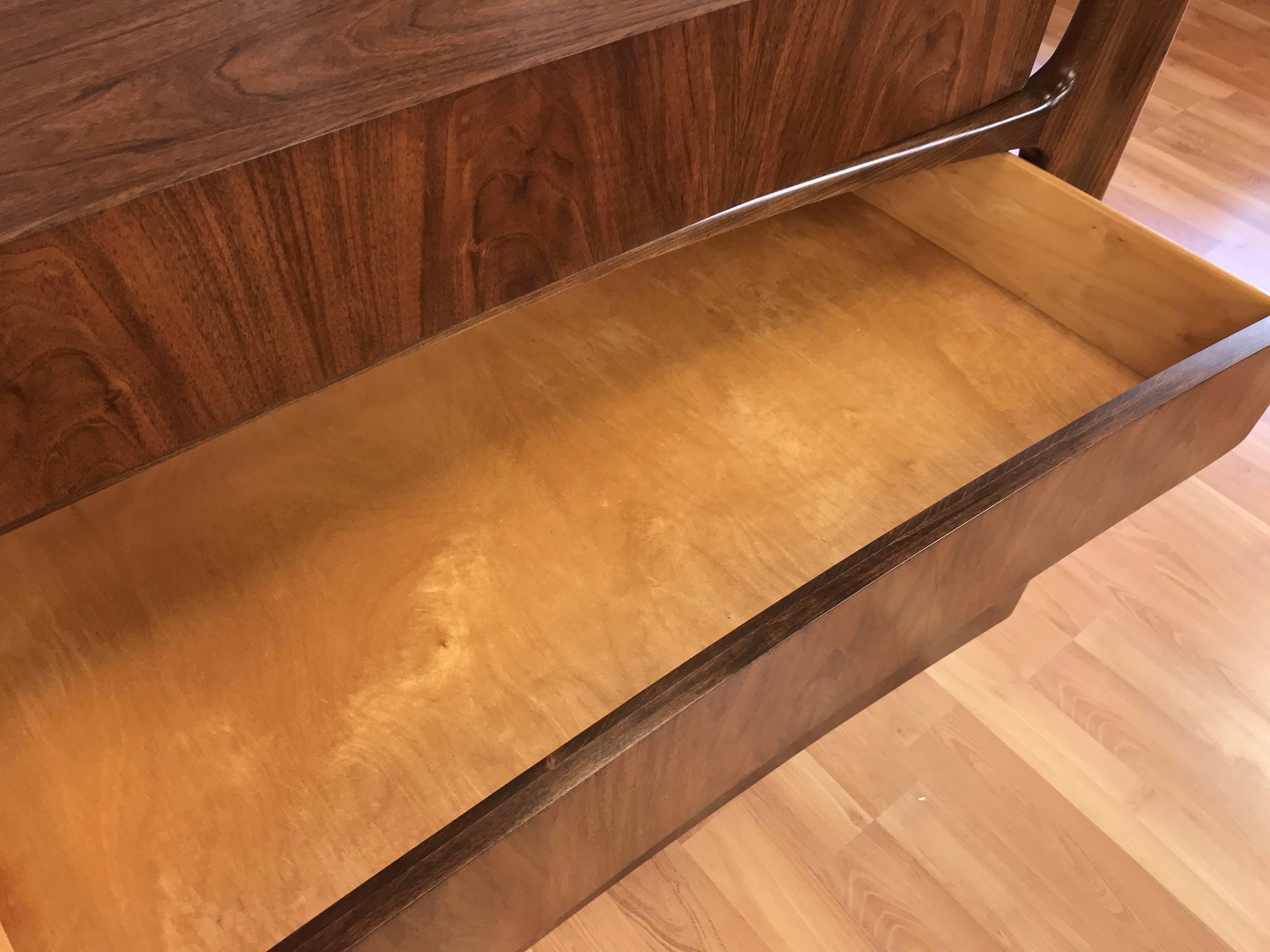 William Hinn for Urban Furniture Sculptural Walnut Eight-Drawer Dresser 8